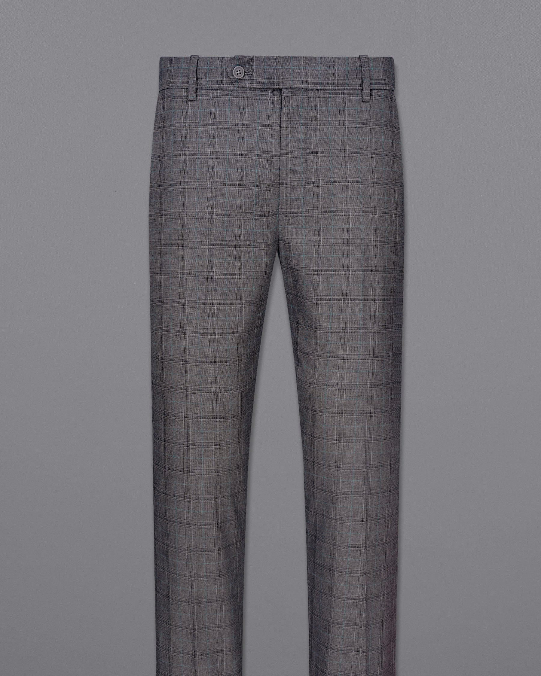 Mobster Grey Windowpane Premium Cotton Pant T1991-28, T1991-30, T1991-32, T1991-34, T1991-36, T1991-38, T1991-40, T1991-42, T1991-44