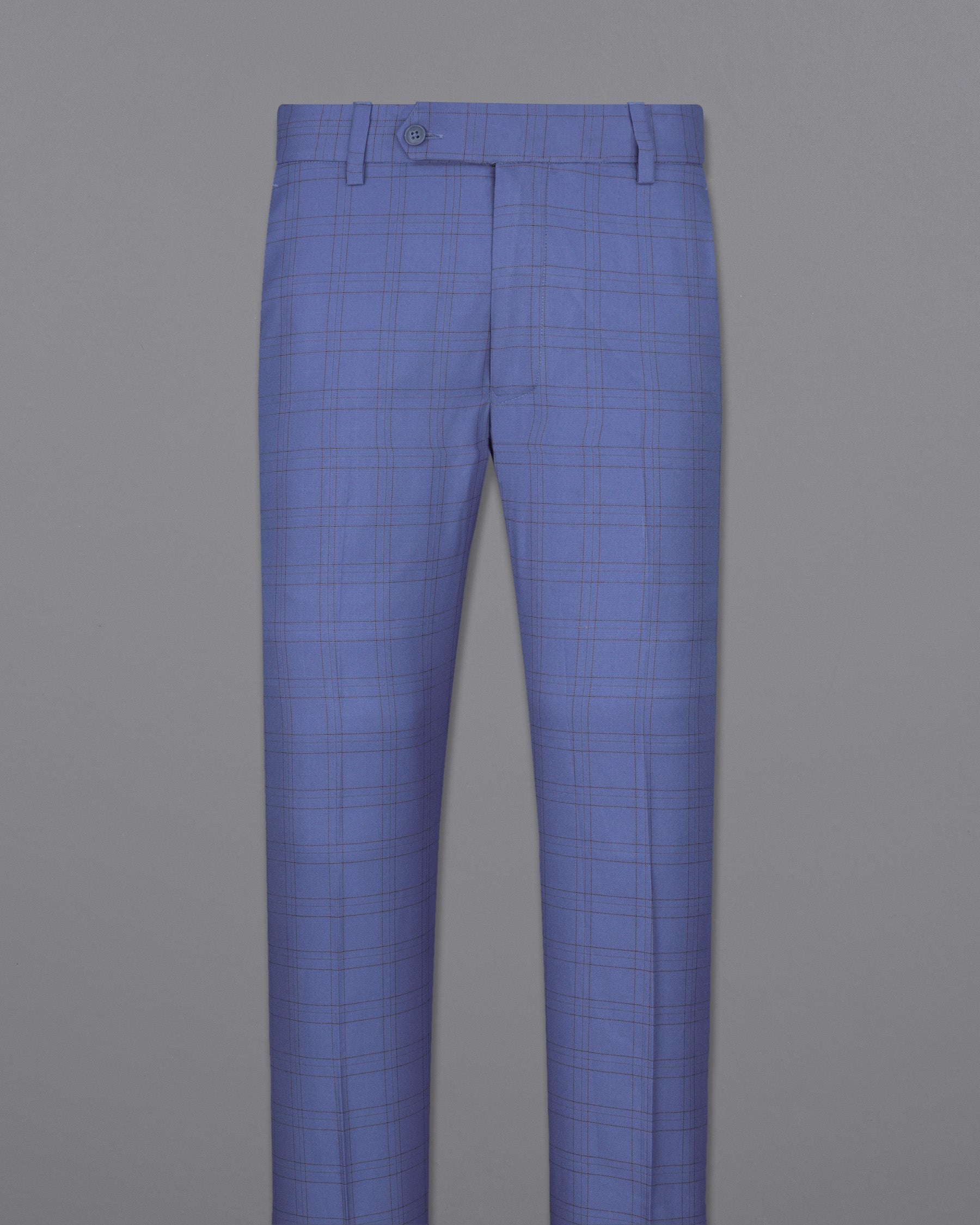 Scampi Blue With Pickled Brown Plaid Pant T2017-28, T2017-30, T2017-32, T2017-34, T2017-36, T2017-38, T2017-40, T2017-42, T2017-44