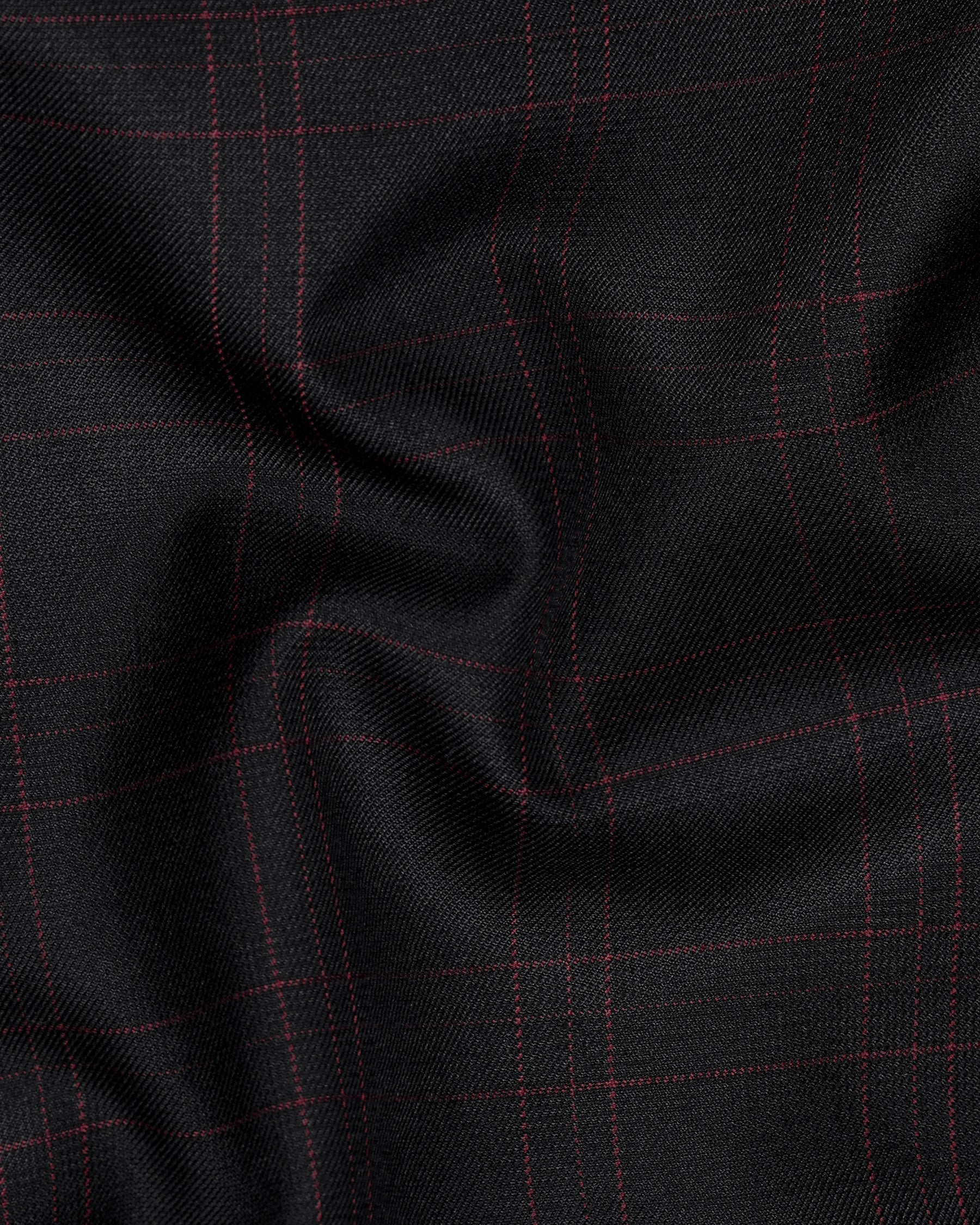 Onyx Black Plaid Pant T2018-28, T2018-30, T2018-32, T2018-34, T2018-36, T2018-38, T2018-40, T2018-42, T2018-44