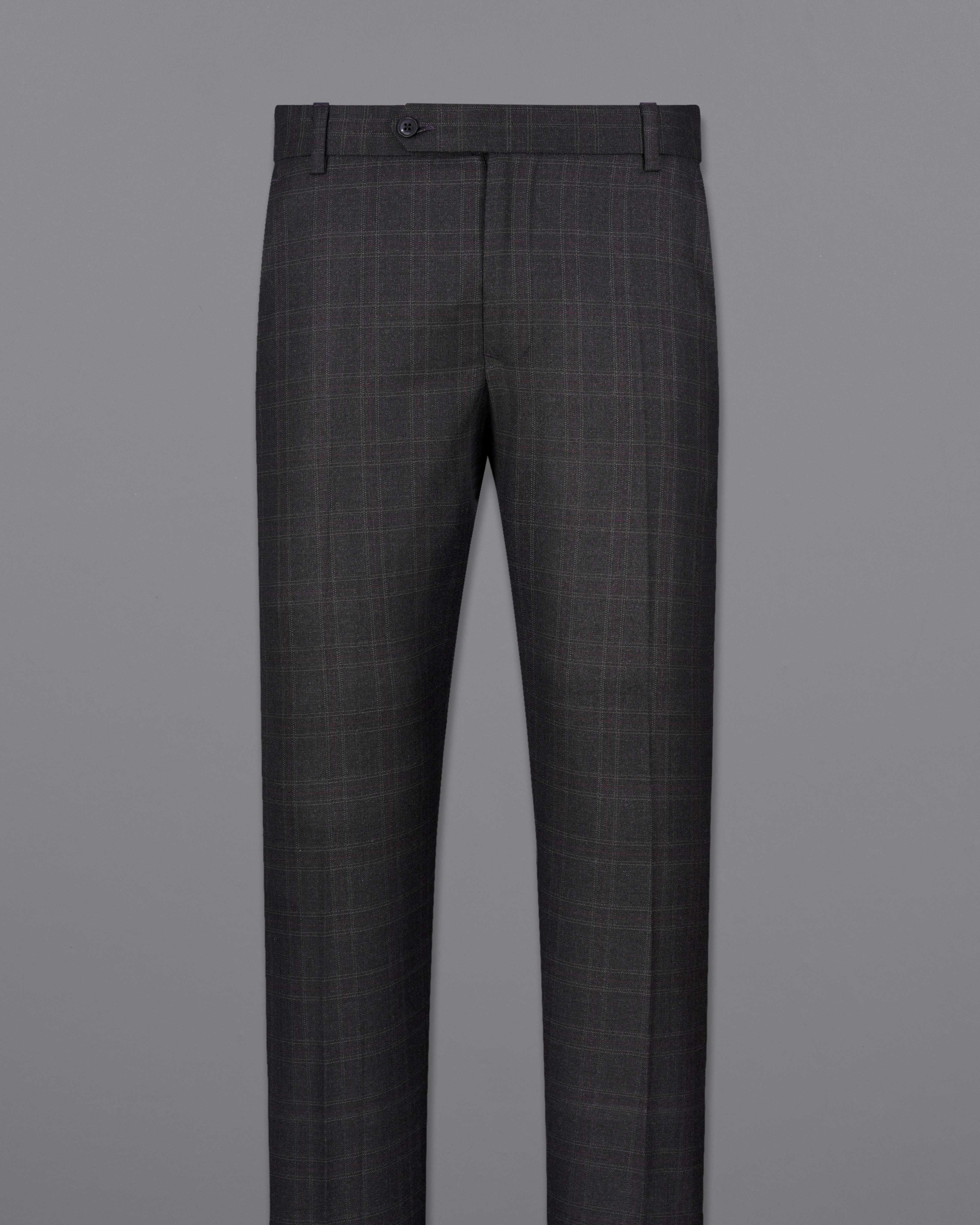 Nero Grey Subtle Plaid Pant Nero Grey Subtle Plaid Pant T2078-28, T2078-30, T2078-32, T2078-34, T2078-36, T2078-38, T2078-40, T2078-42, T2078-44