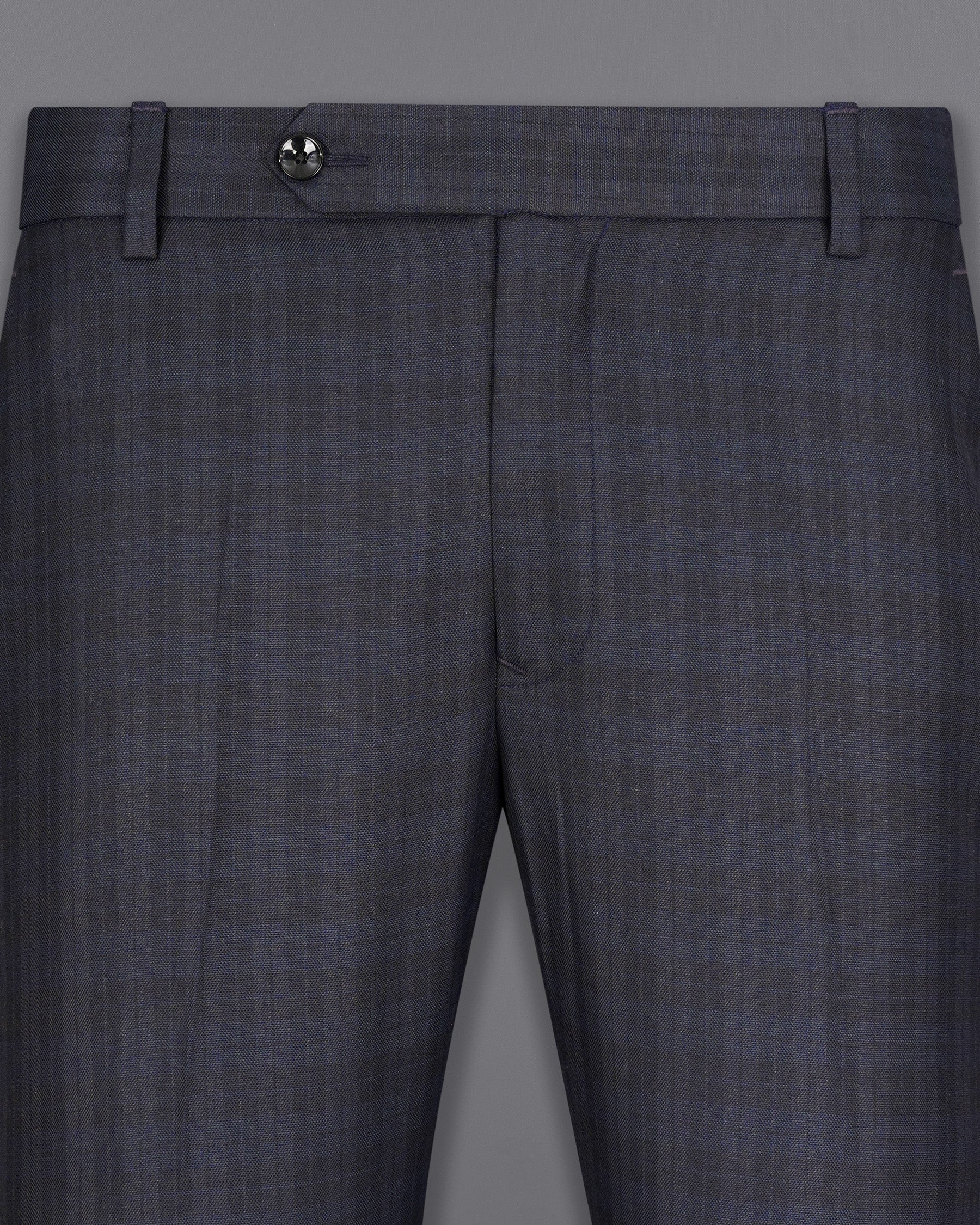 Cloud Burst Navy Blue with Iridium Gray Plaid Pant T2093-28, T2093-30, T2093-32, T2093-34, T2093-36, T2093-38, T2093-40, T2093-42, T2093-44