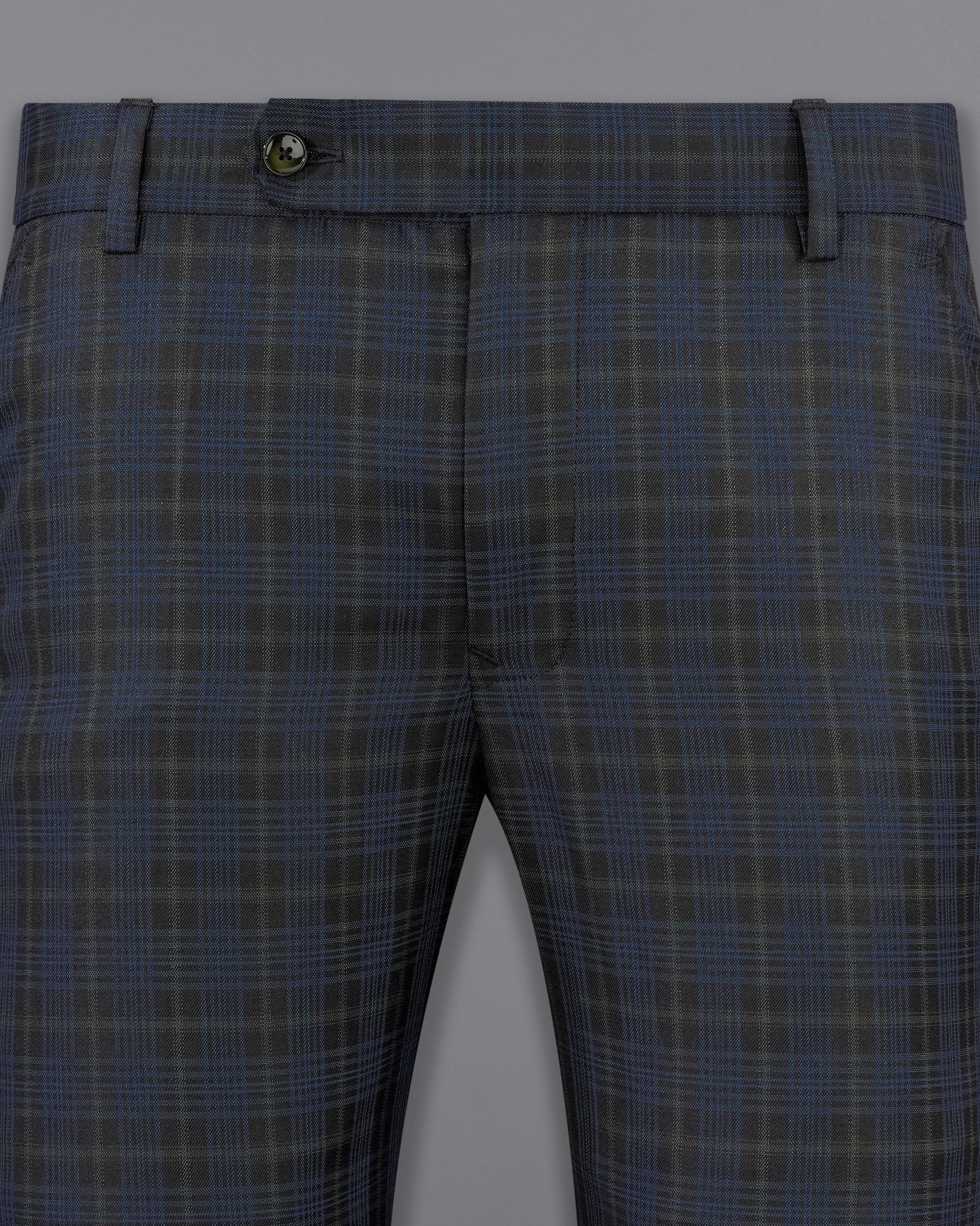 Fiord Navy Blue with Black Russian Plaid Pant