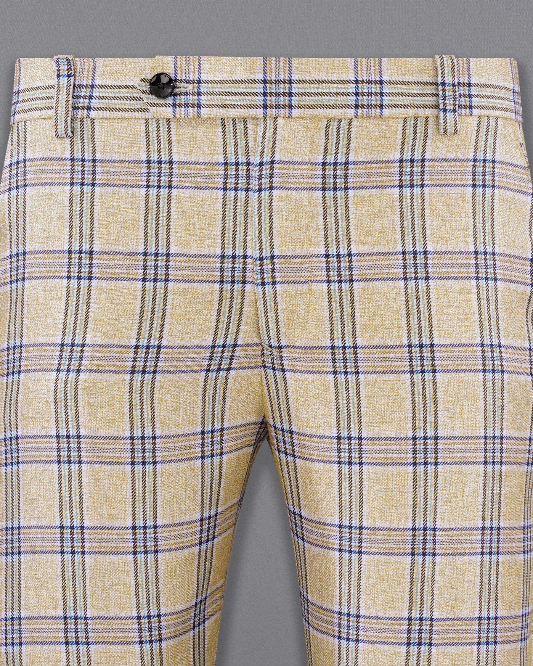 Coriander Light Brown with Rhino Blue Plaid Pant  T2155-28, T2155-30, T2155-32, T2155-34, T2155-36, T2155-38, T2155-40, T2155-42, T2155-44
