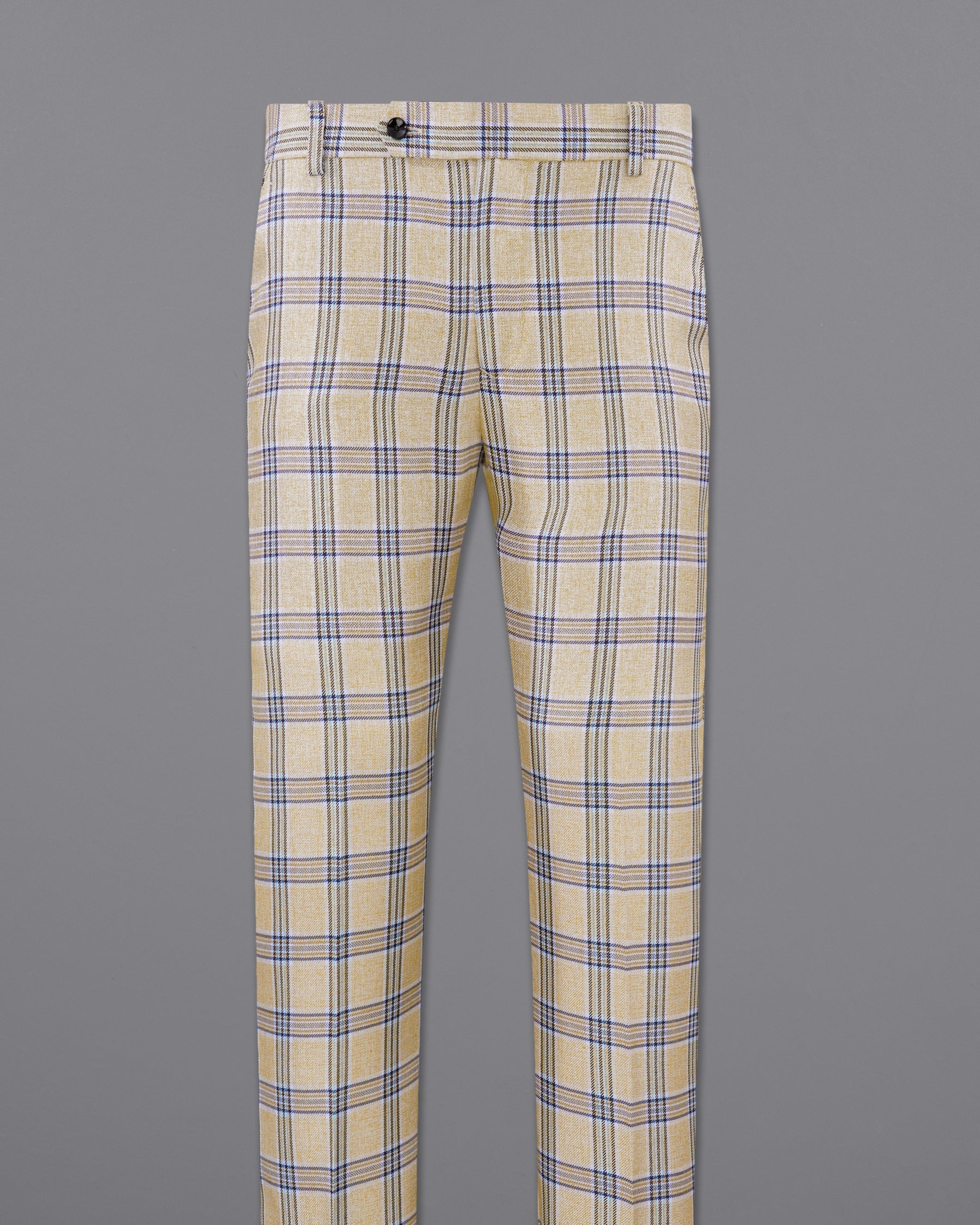 Coriander Light Brown with Rhino Blue Plaid Pant  T2155-28, T2155-30, T2155-32, T2155-34, T2155-36, T2155-38, T2155-40, T2155-42, T2155-44
