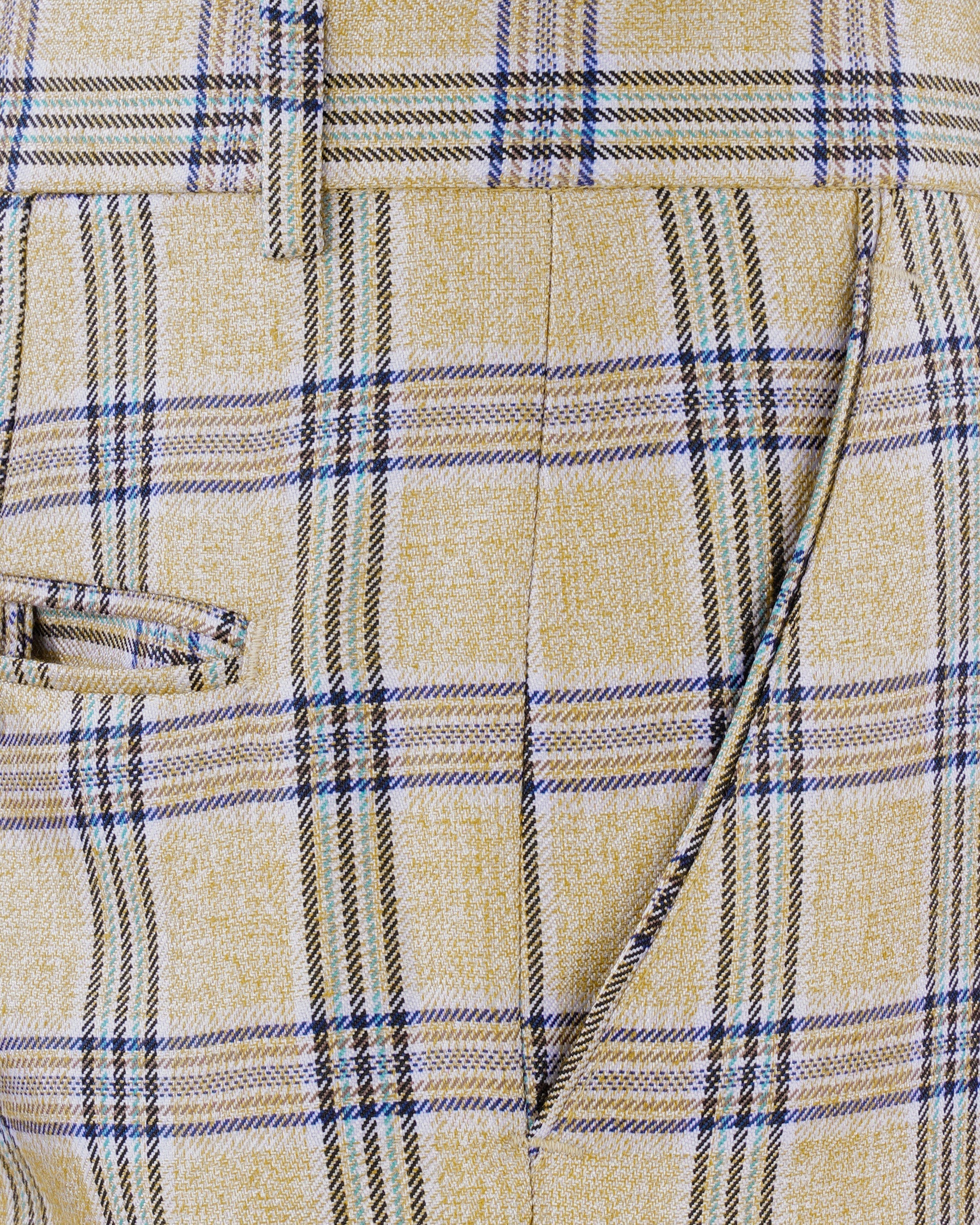 Coriander Light Brown with Rhino Blue Plaid Pant  T2155-28, T2155-30, T2155-32, T2155-34, T2155-36, T2155-38, T2155-40, T2155-42, T2155-44
