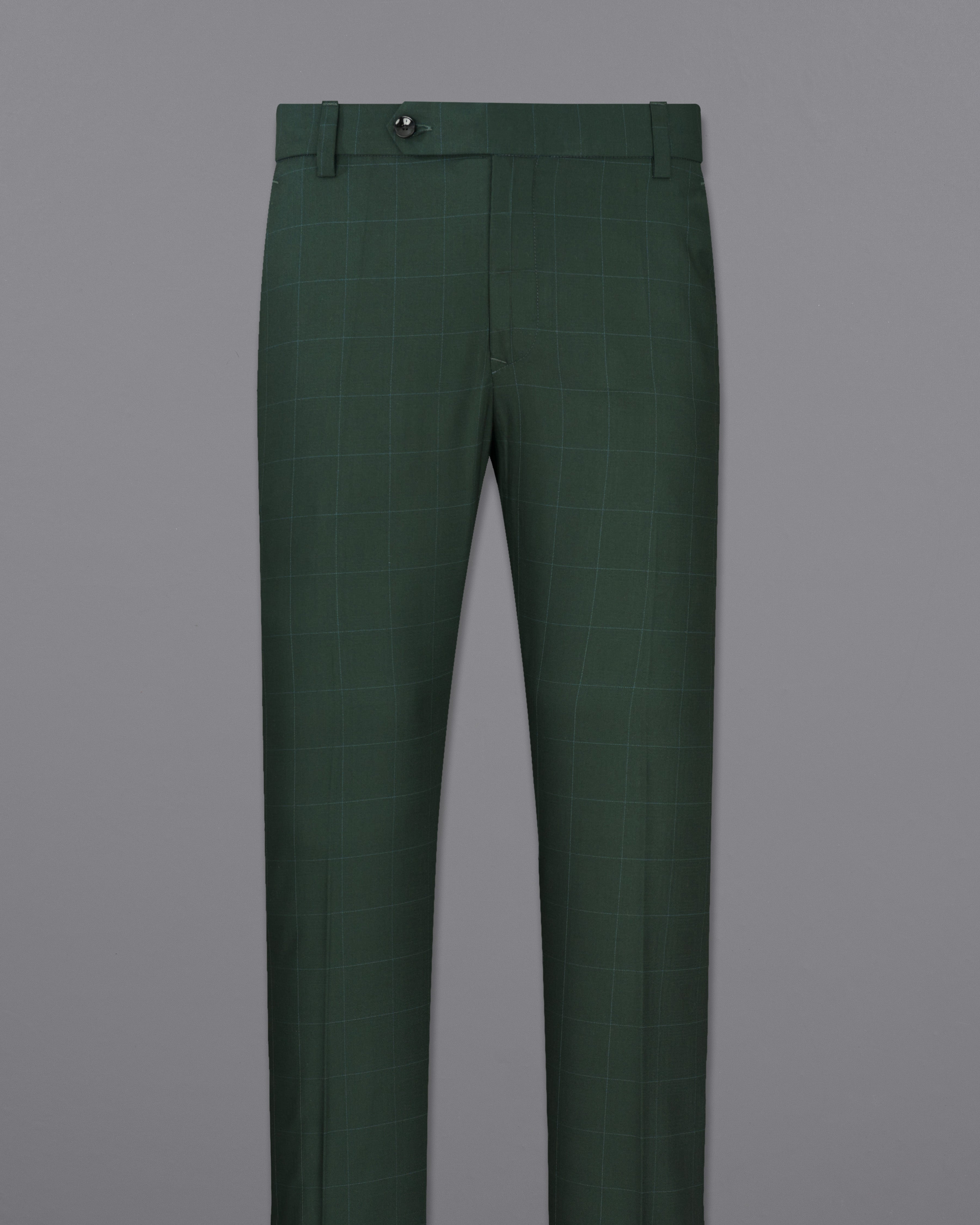 Gunmetal Green Plaid Pant T2326-28, T2326-30, T2326-32, T2326-34, T2326-36, T2326-38, T2326-40, T2326-42, T2326-44