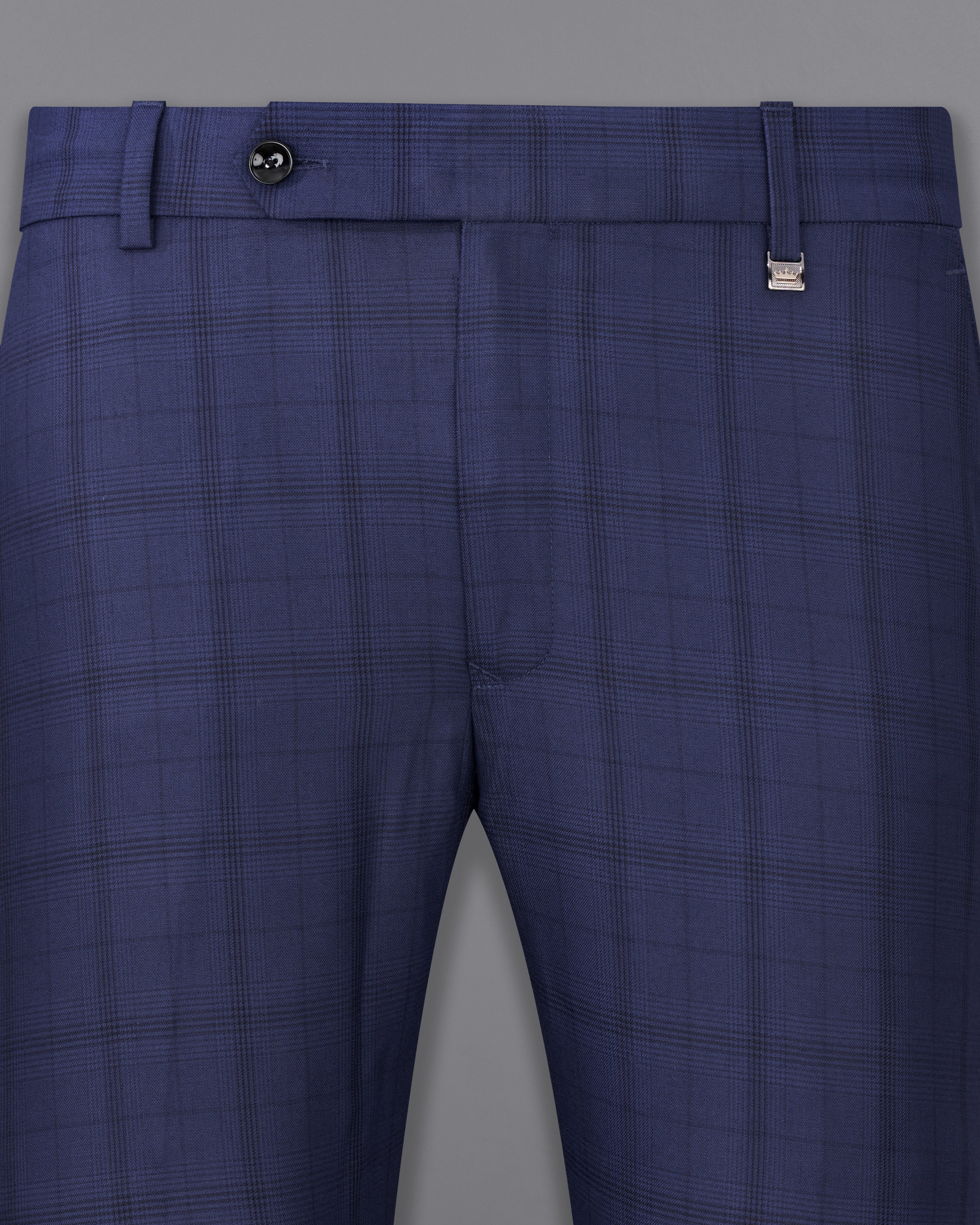 Tuna Blue Plaid Pants T2474-28, T2474-30, T2474-32, T2474-34, T2474-36, T2474-38, T2474-40, T2474-42, T2474-44