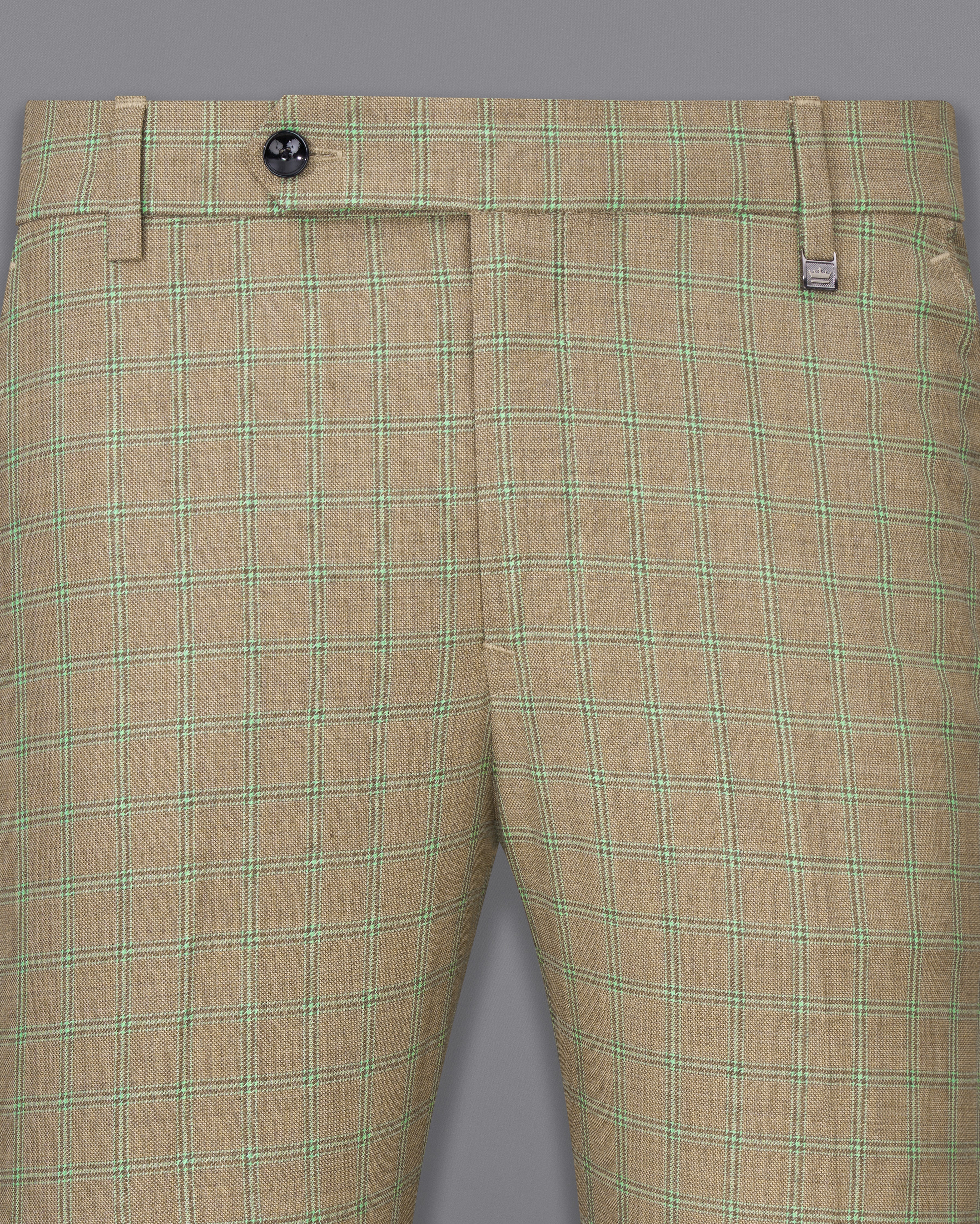 Sandrift Brown with Sprout Green Plaid Pants T2483-28, T2483-30, T2483-32, T2483-34, T2483-36, T2483-38, T2483-40, T2483-42, T2483-44