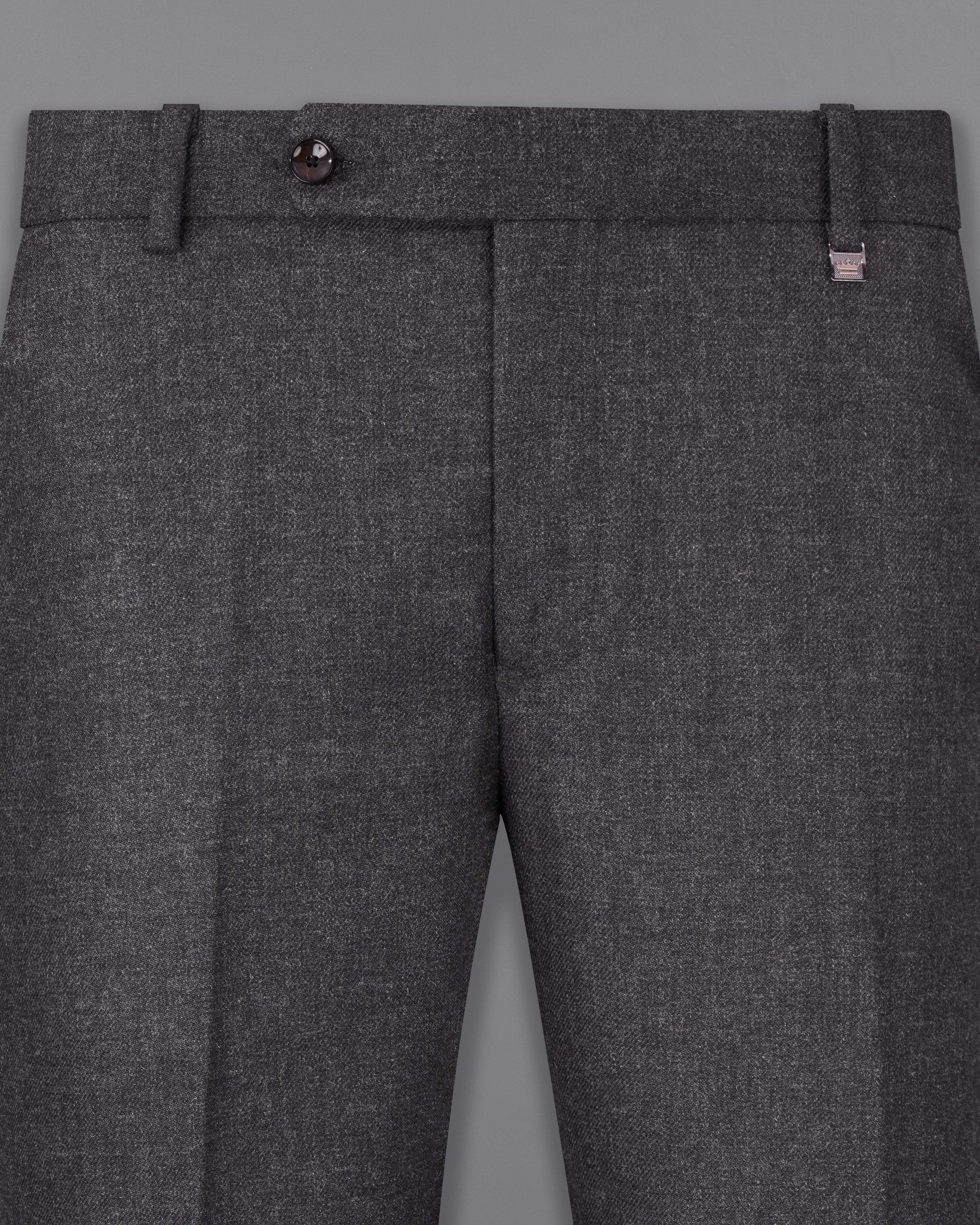 Iridium Gray Wool Rich Pants ,T2529-28, T2529-30, T2529-32, T2529-34, T2529-36, T2529-38, T2529-40, T2529-42, T2529-44