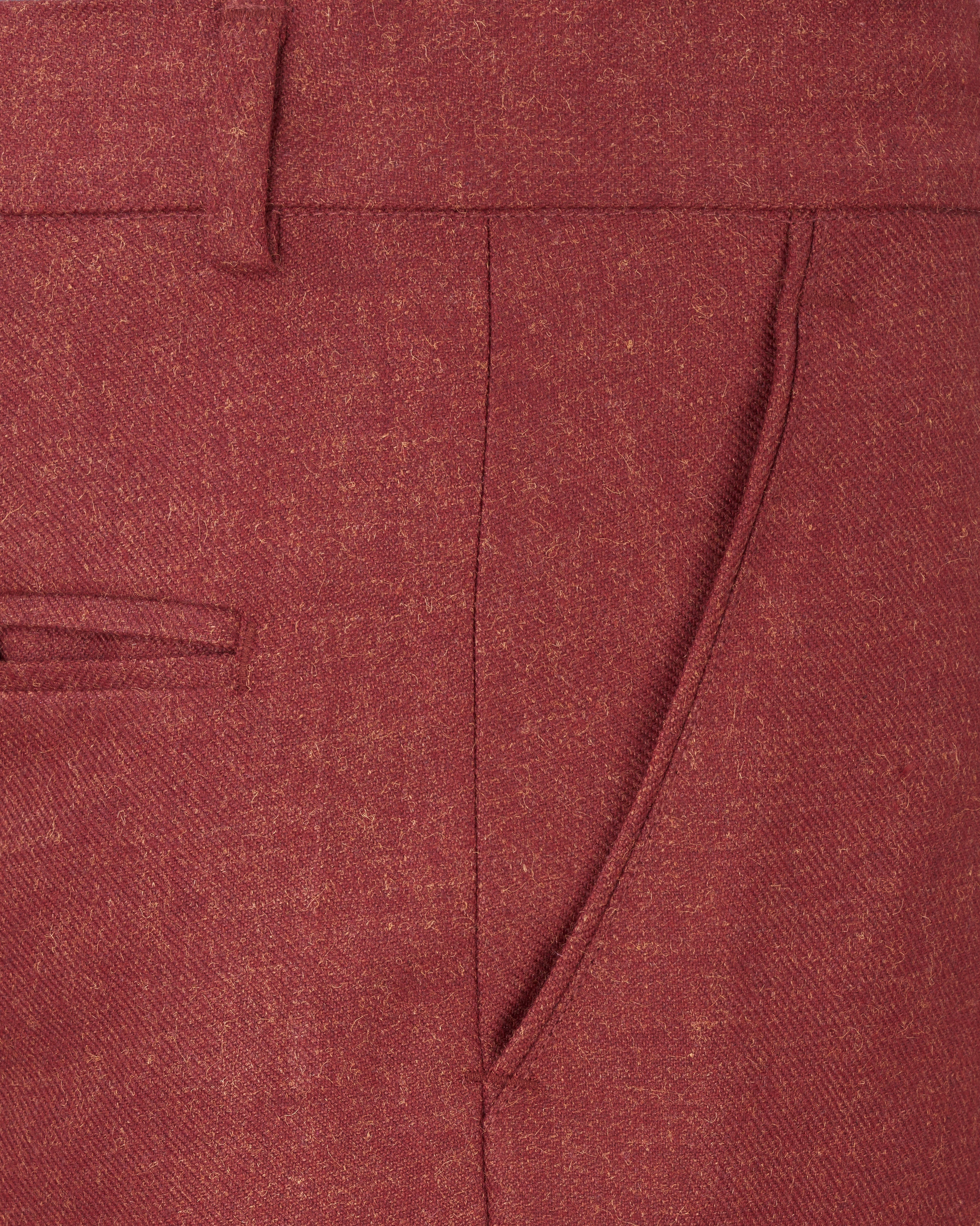 Cordovan Red Wool Rich Pant T2533-28, T2533-30, T2533-32, T2533-34, T2533-36, T2533-38, T2533-40, T2533-42, T2533-44