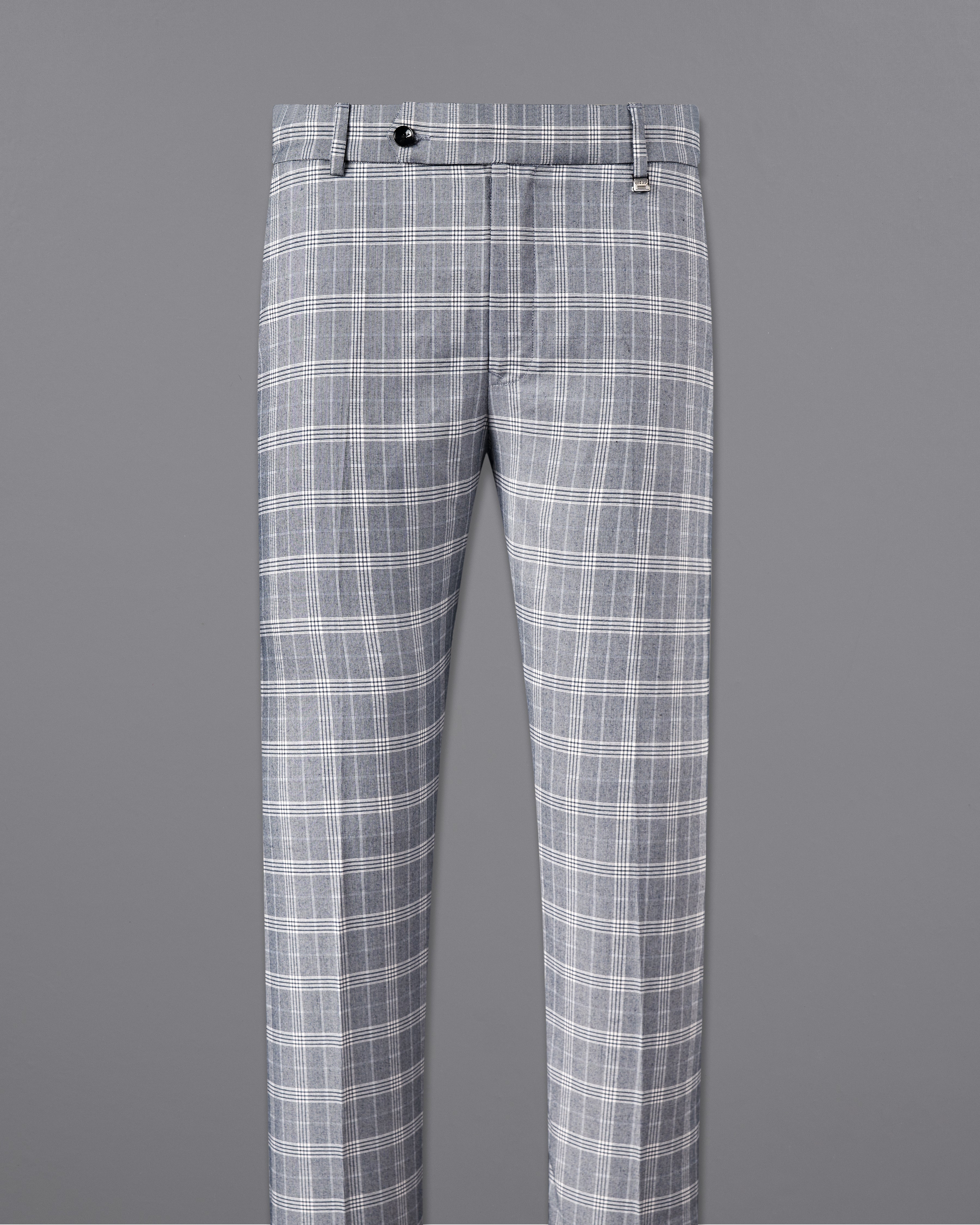 Monsoon Steel Gray Plaid Pant T2693-28, T2693-30, T2693-32, T2693-34, T2693-36, T2693-38, T2693-40, T2693-42, T2693-44