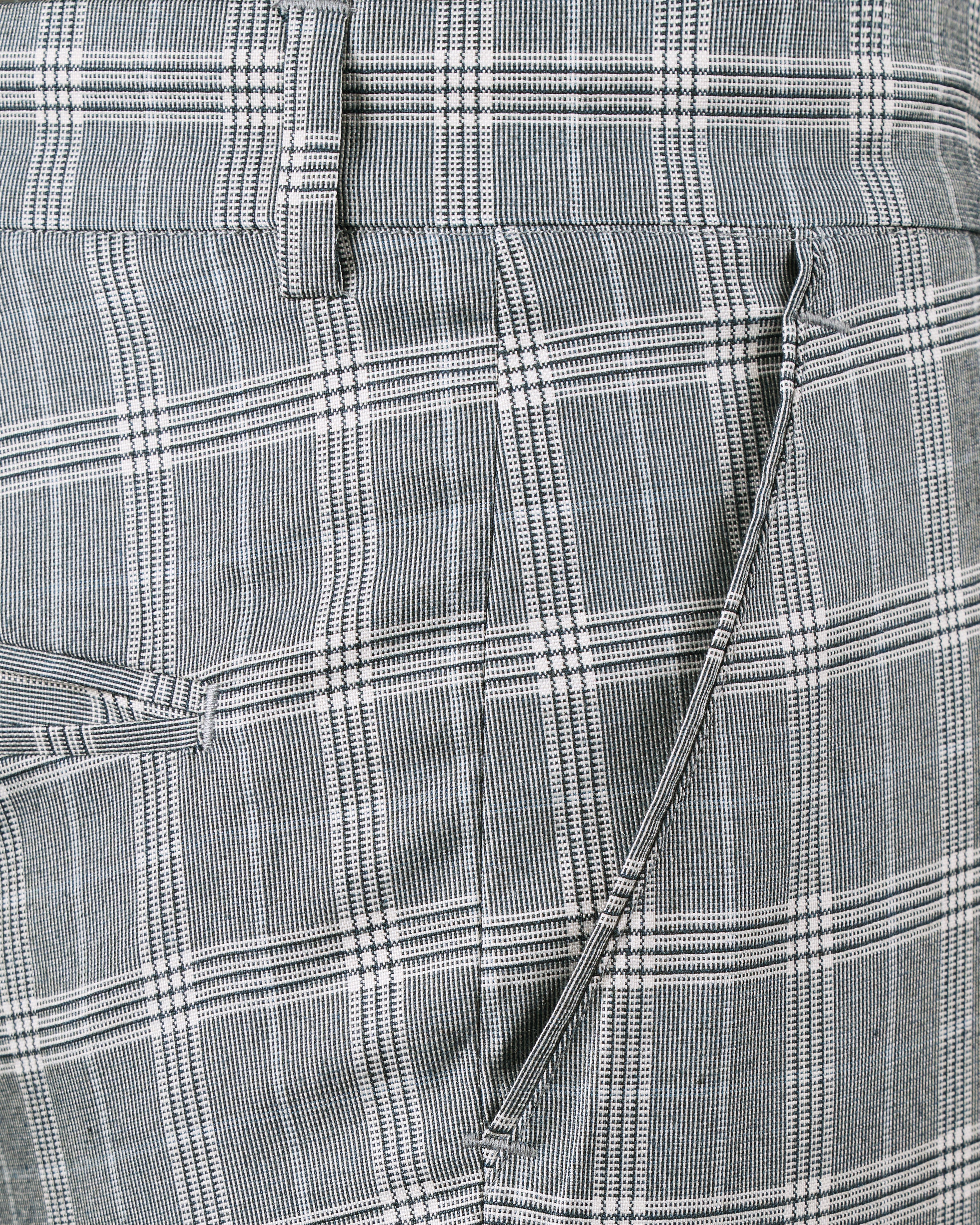 Monsoon Steel Gray Plaid Pant T2693-28, T2693-30, T2693-32, T2693-34, T2693-36, T2693-38, T2693-40, T2693-42, T2693-44