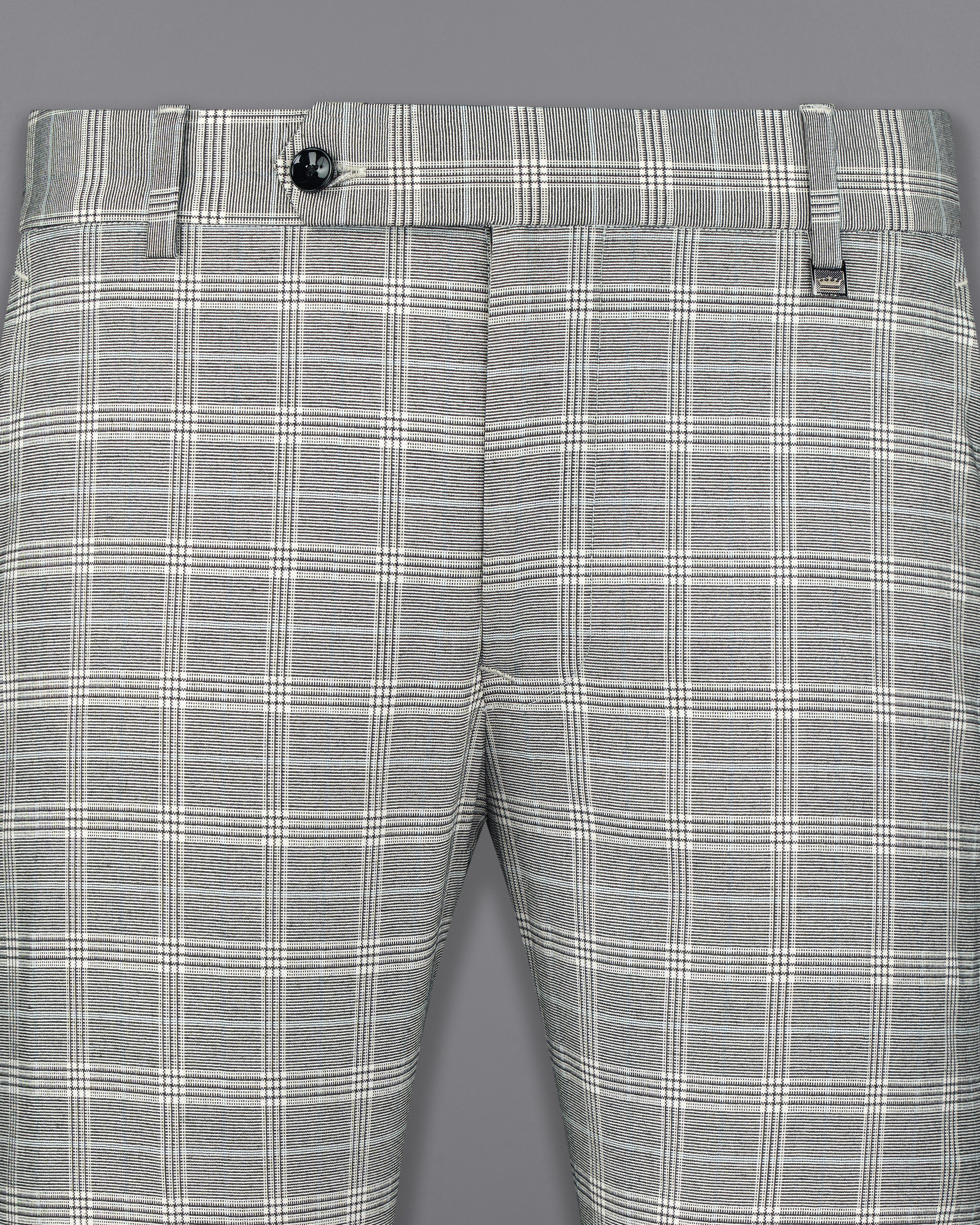 Bronco Gray and White Plaid Pant T2708-28, T2708-30, T2708-32, T2708-34, T2708-36, T2708-38, T2708-40, T2708-42, T2708-44