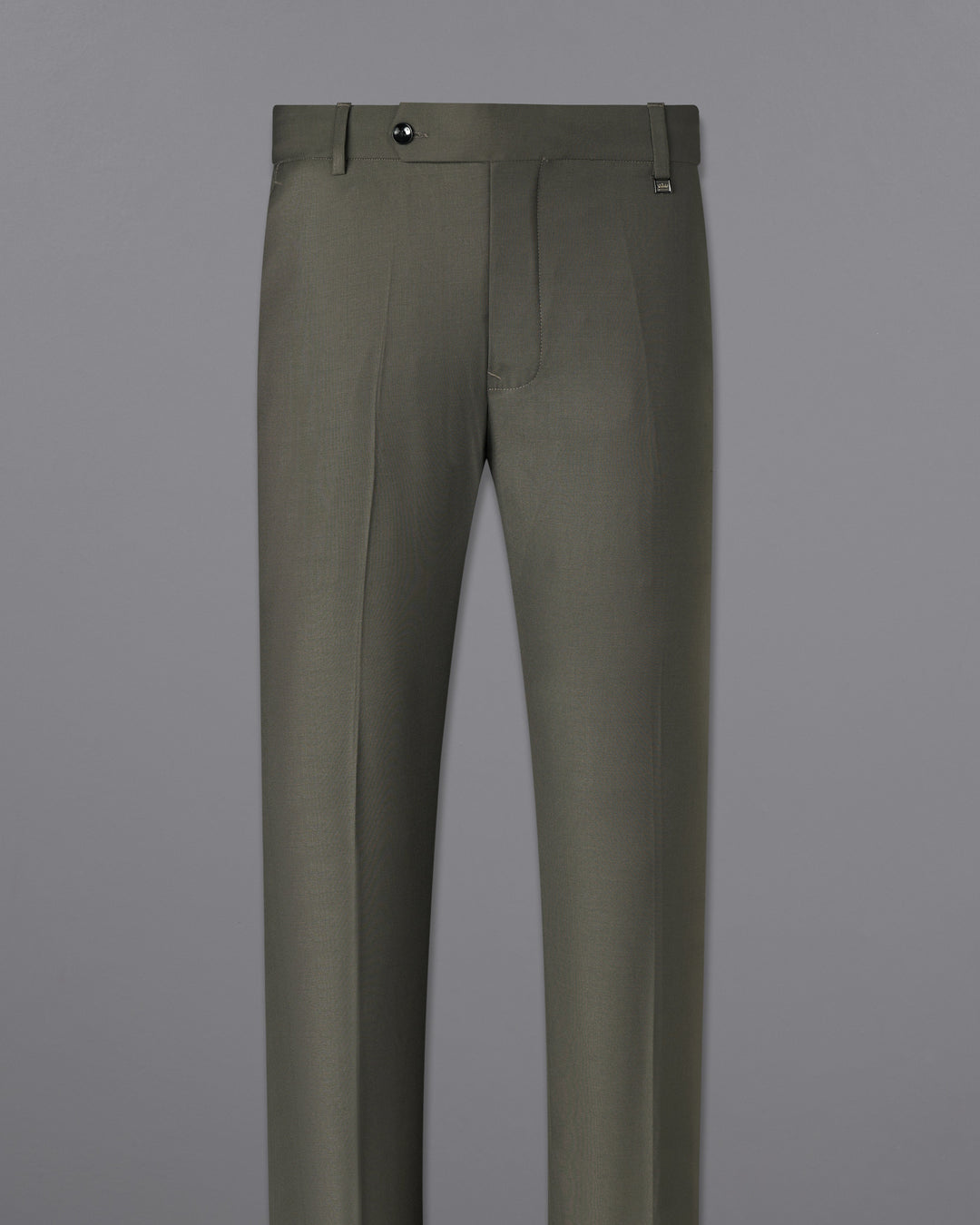 Grey Wool Blend Pants