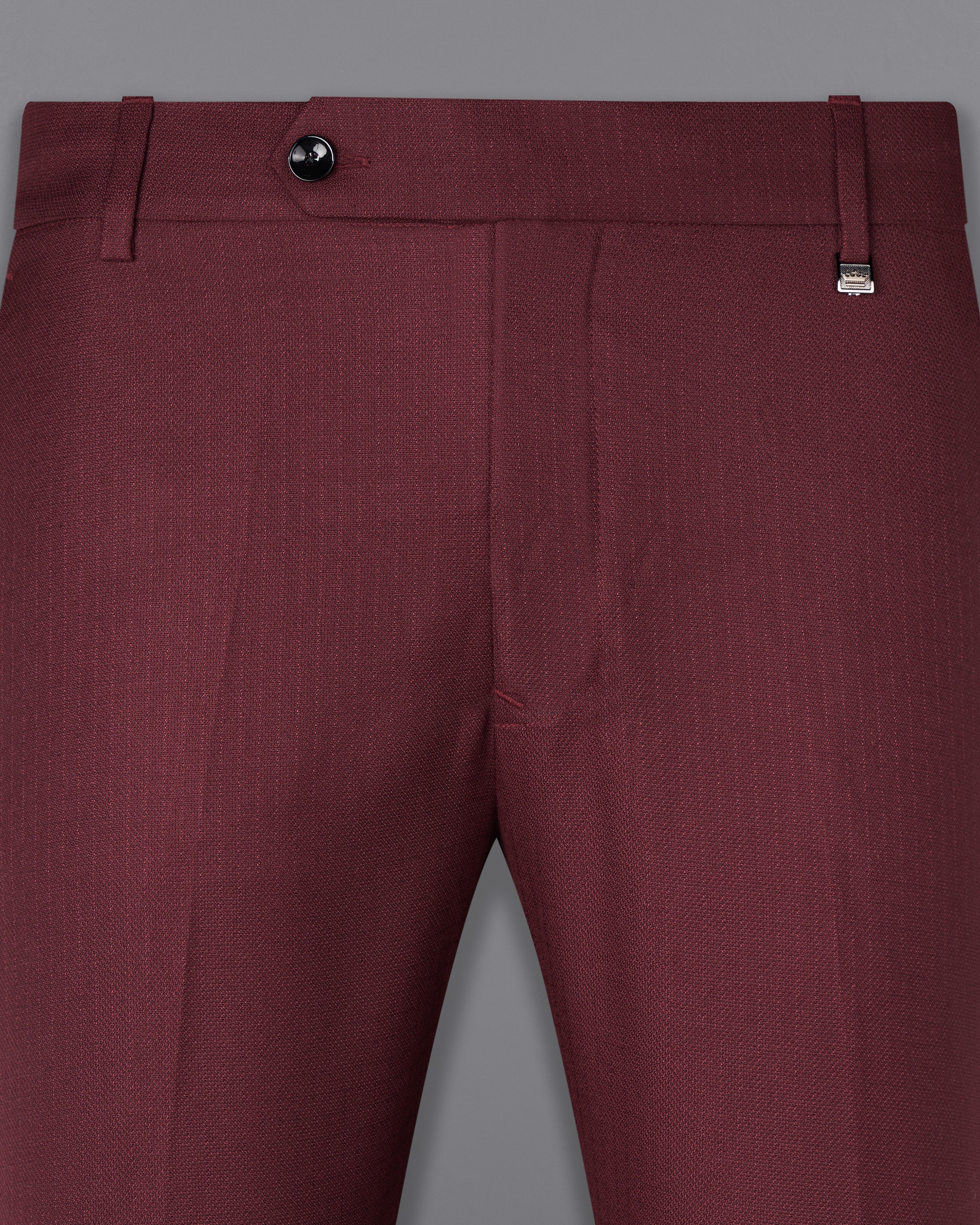 Pinkish Maroon Dobby Textured Pant T2721-28, T2721-30, T2721-32, T2721-34, T2721-36, T2721-38, T2721-40, T2721-42, T2721-44