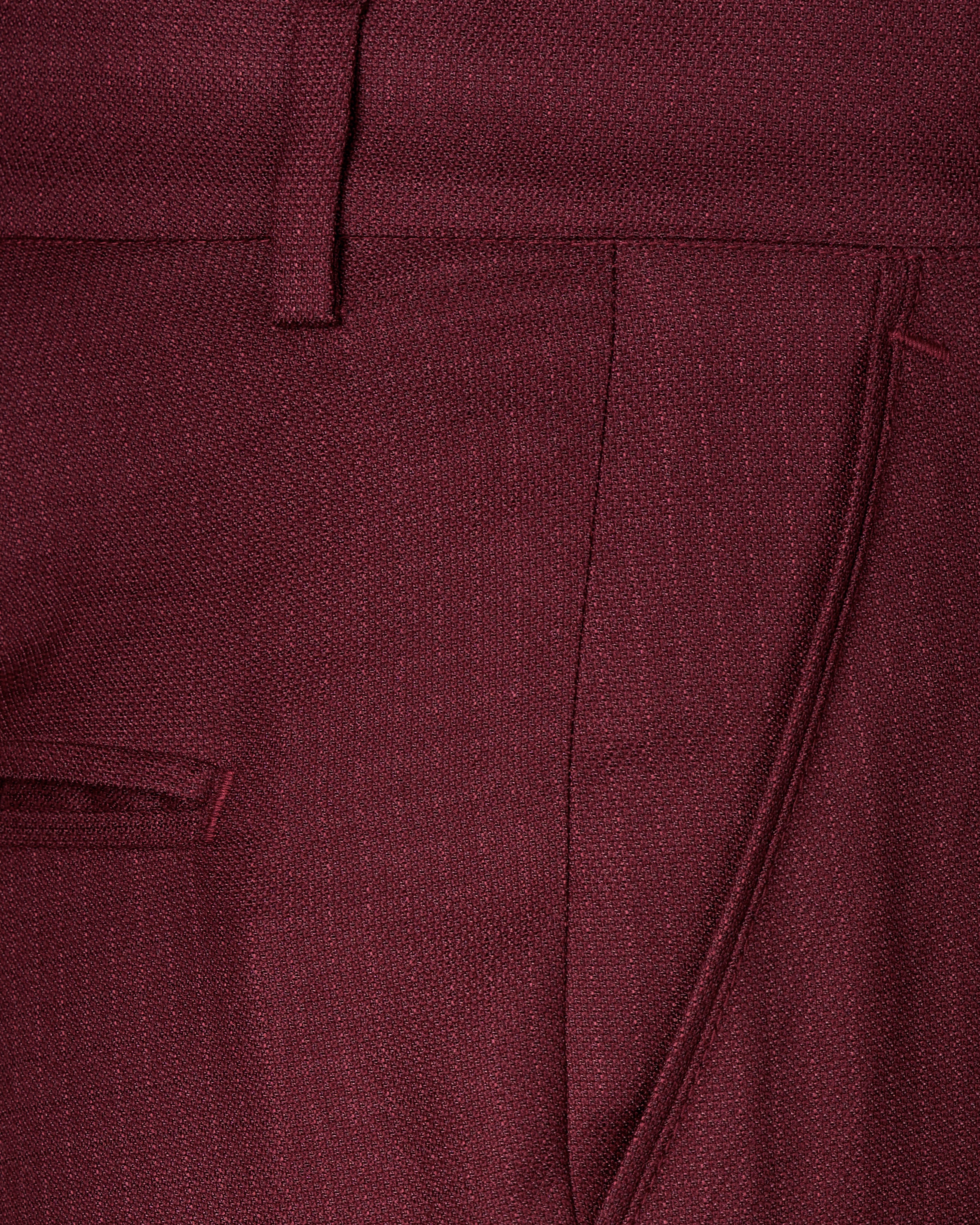 Pinkish Maroon Dobby Textured Pant T2721-28, T2721-30, T2721-32, T2721-34, T2721-36, T2721-38, T2721-40, T2721-42, T2721-44