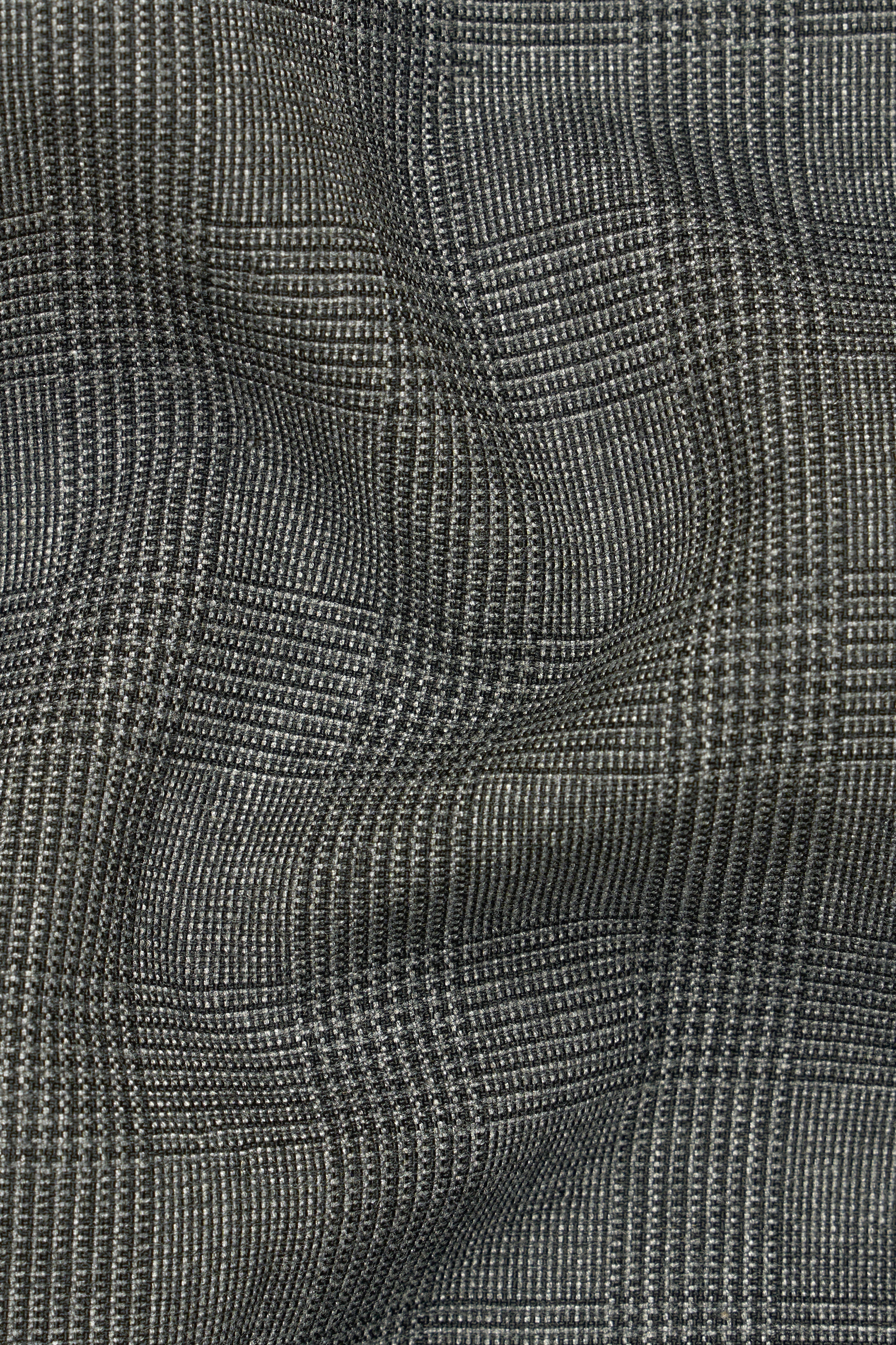 Tundora Dark Gray Subtle Plaid Pant