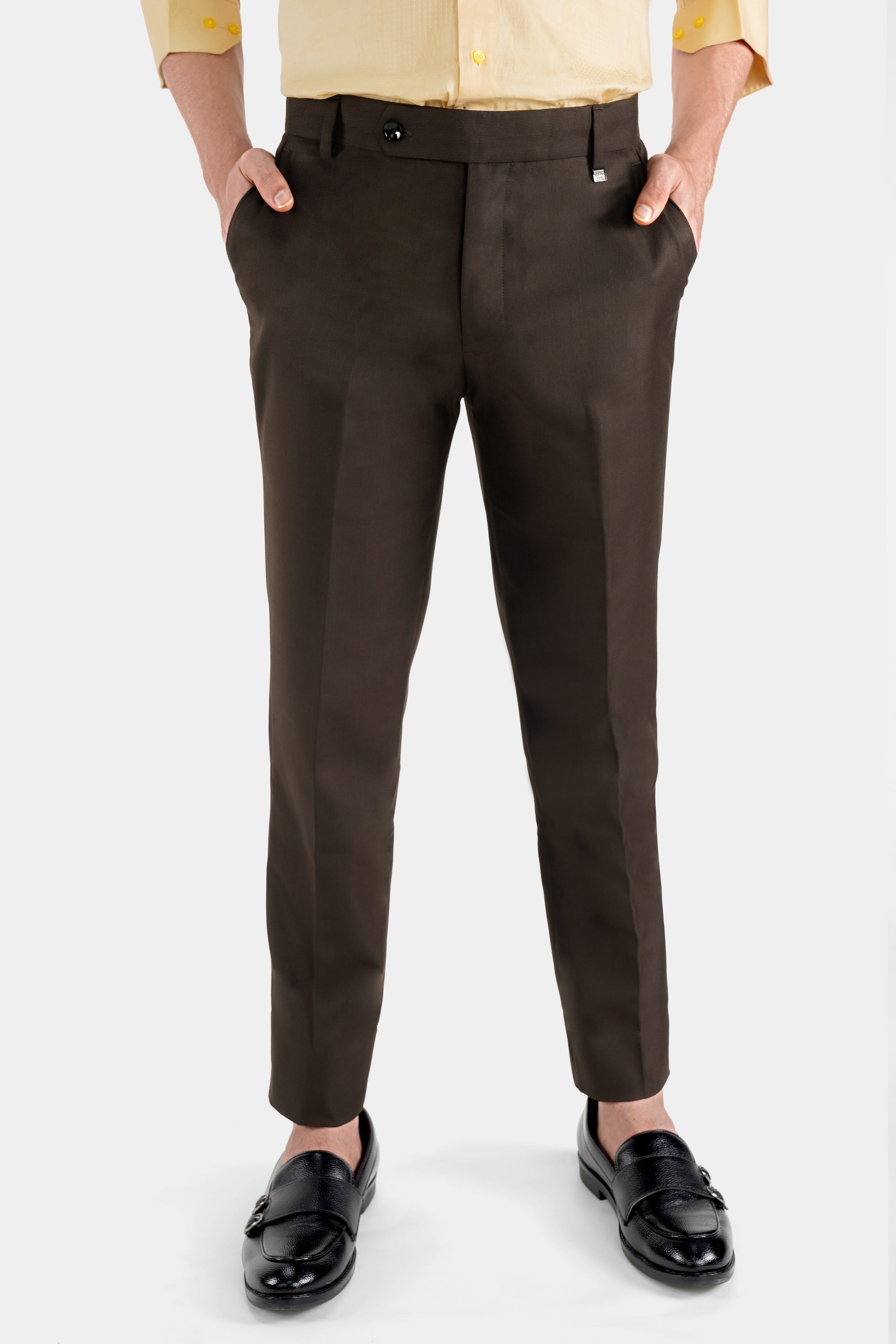 Zeus Brown Wool Rich Pant T2740-28, T2740-30, T2740-32, T2740-34, T2740-36, T2740-38, T2740-40, T2740-42, T2740-44