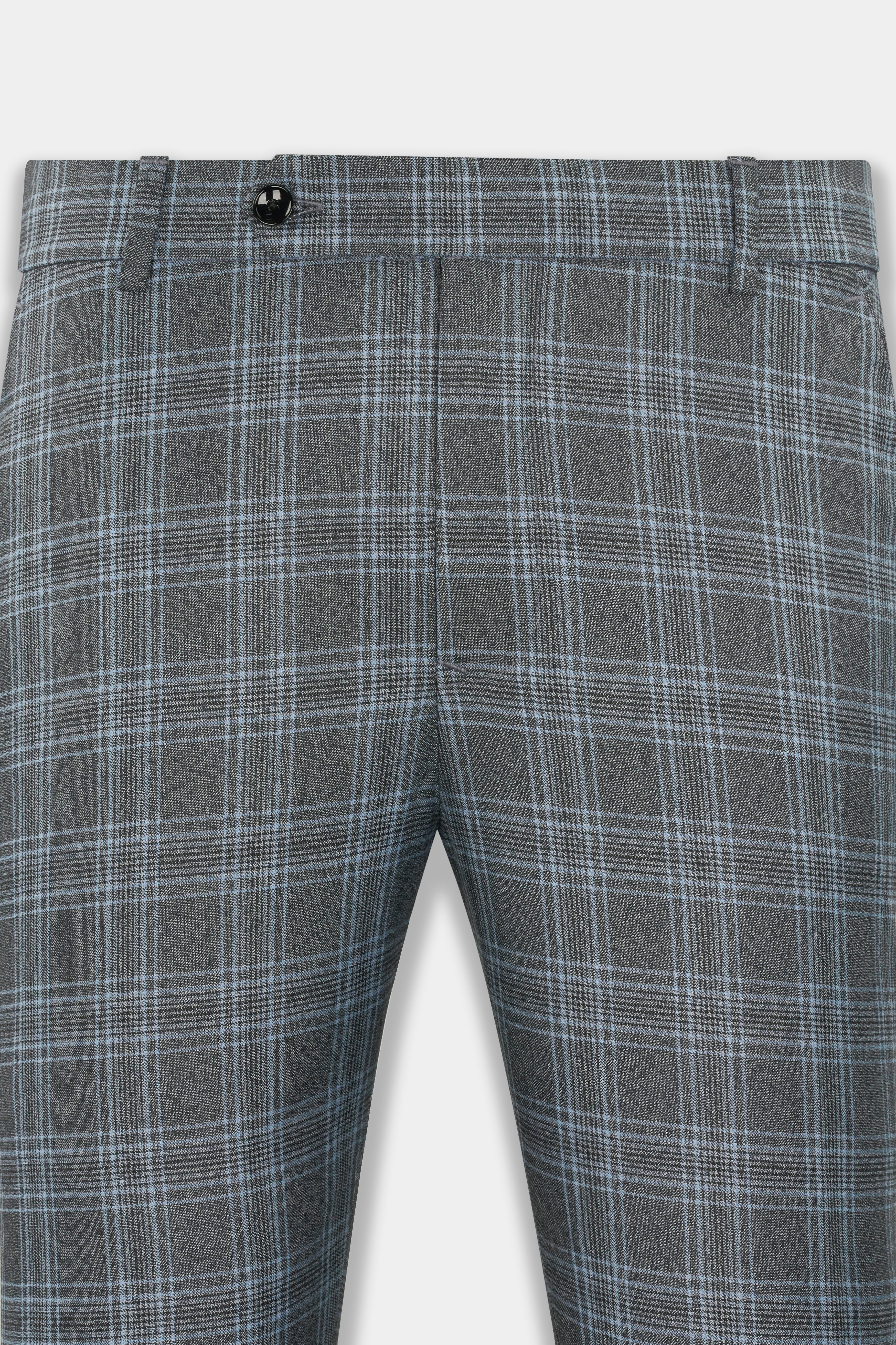 Ironside and Casper Gray Plaid Wool Rich Pant T2744-28, T2744-30, T2744-32, T2744-34, T2744-36, T2744-38, T2744-40, T2744-42, T2744-44