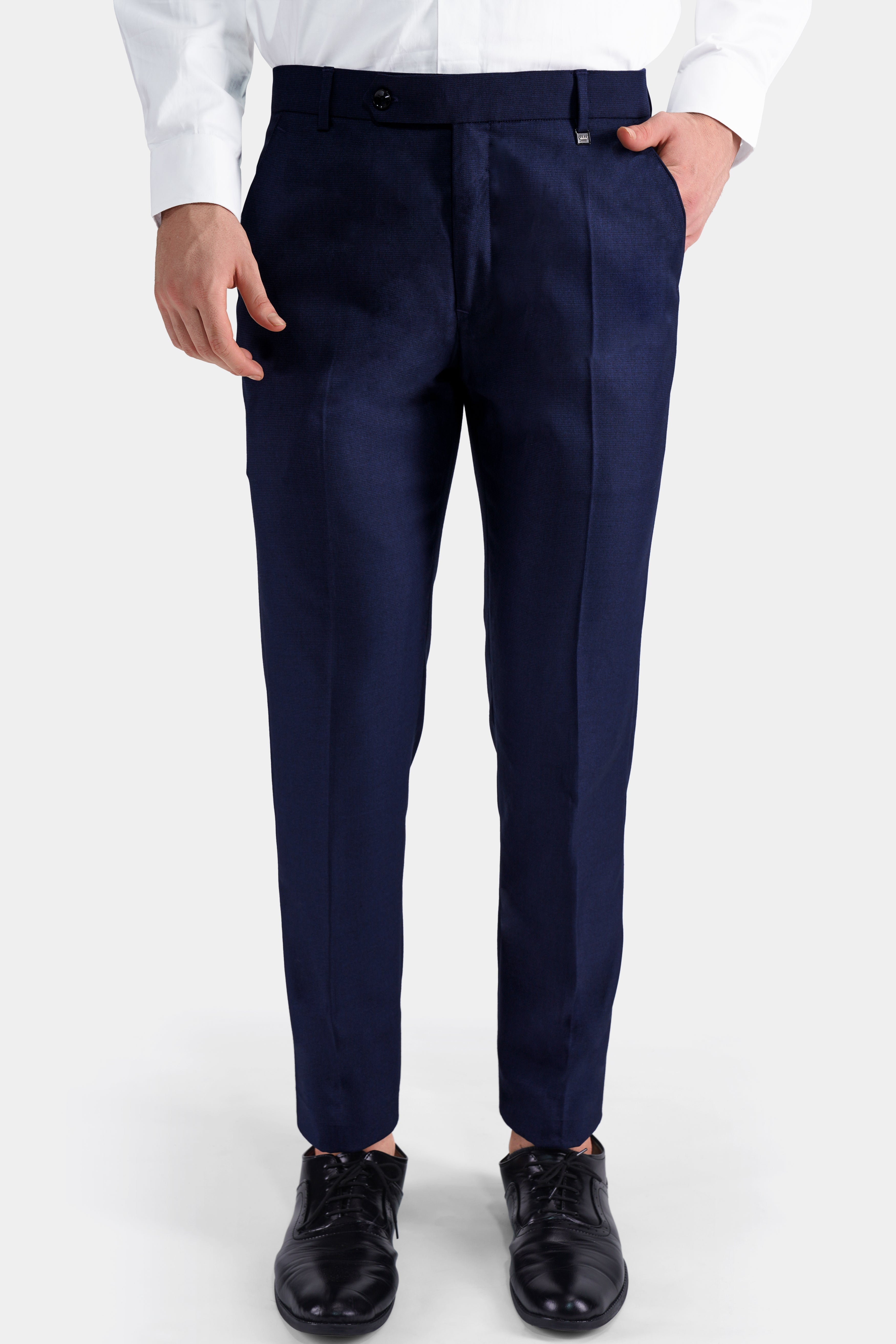 Midnight Navy Blue Wool Rich Pant T2753-28, T2753-30, T2753-32, T2753-34, T2753-36, T2753-38, T2753-40, T2753-42, T2753-44