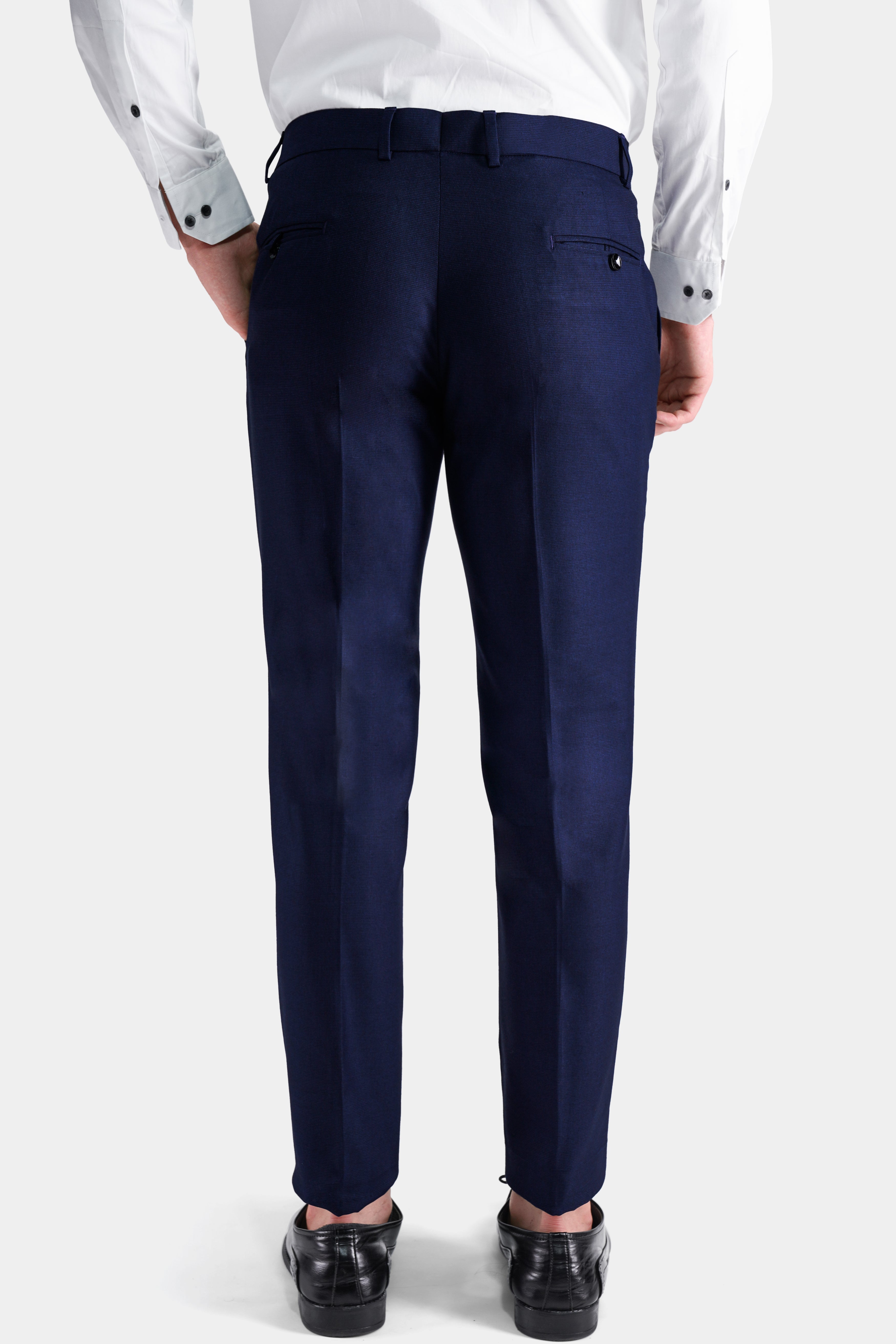 Midnight Navy Blue Wool Rich Pant T2753-28, T2753-30, T2753-32, T2753-34, T2753-36, T2753-38, T2753-40, T2753-42, T2753-44