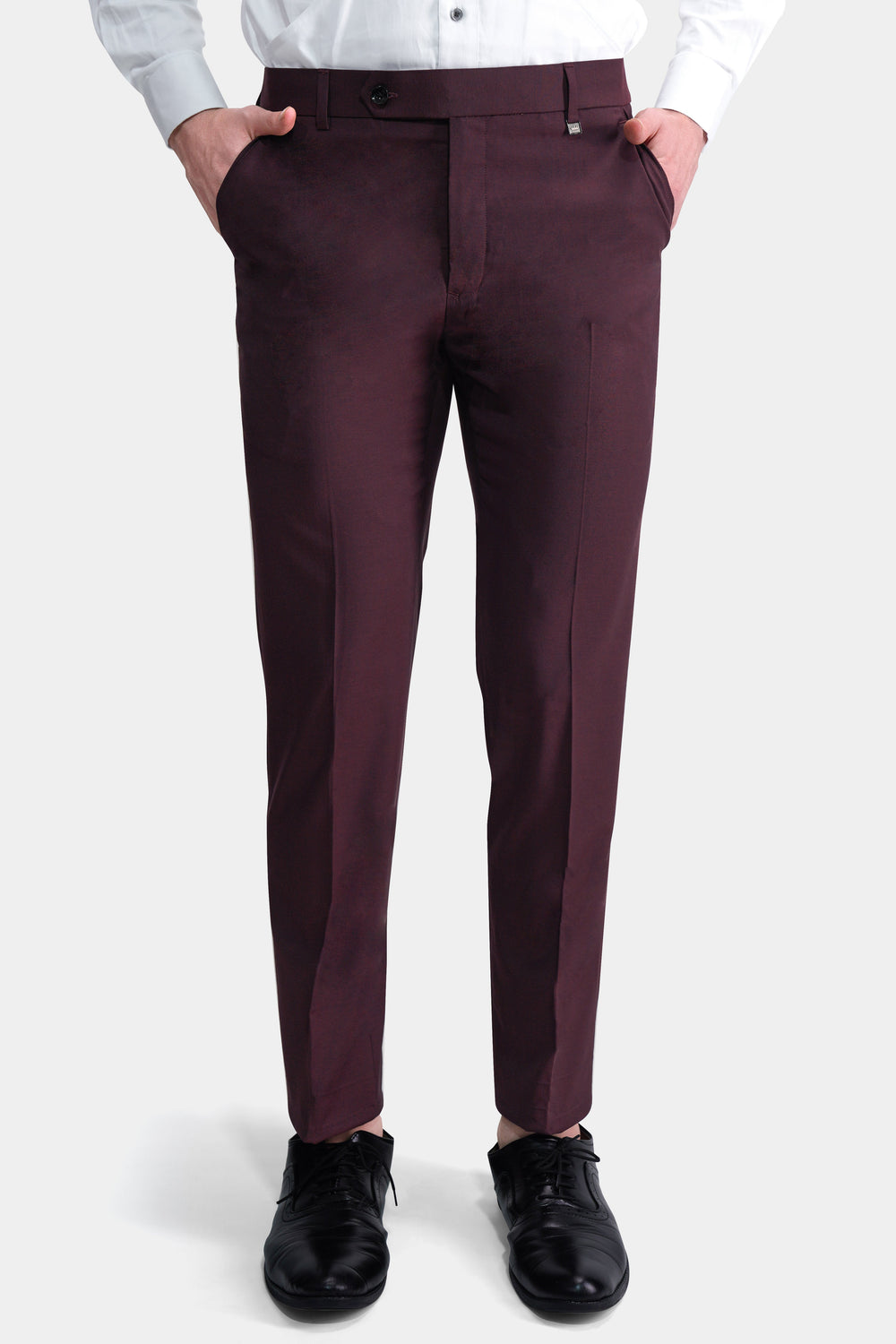 MATTERHORN MAROON WOOL RICH PANT