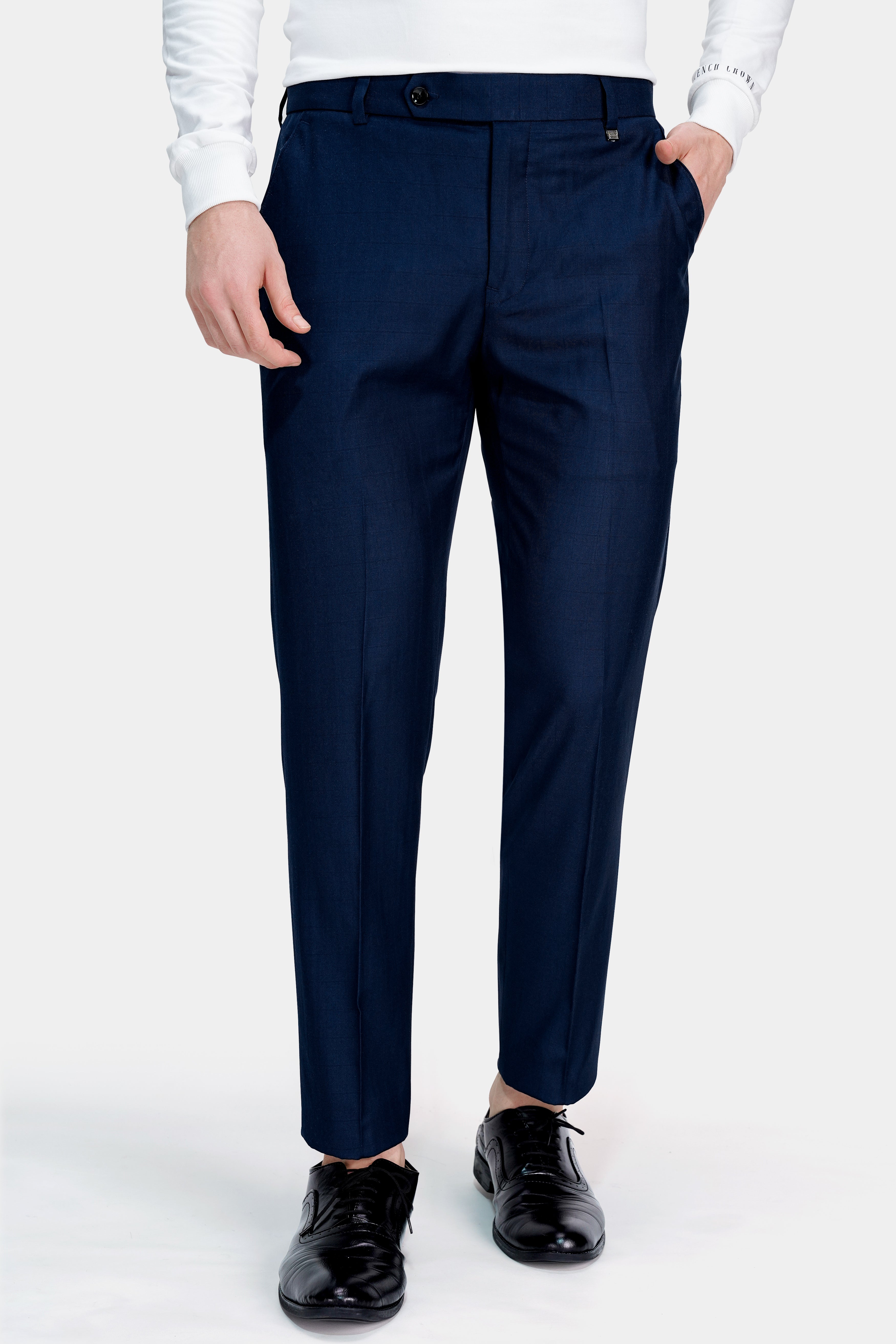 Tuna Blue Wool Rich Pant T2762-28, T2762-30, T2762-32, T2762-34, T2762-36, T2762-38, T2762-40, T2762-42, T2762-44