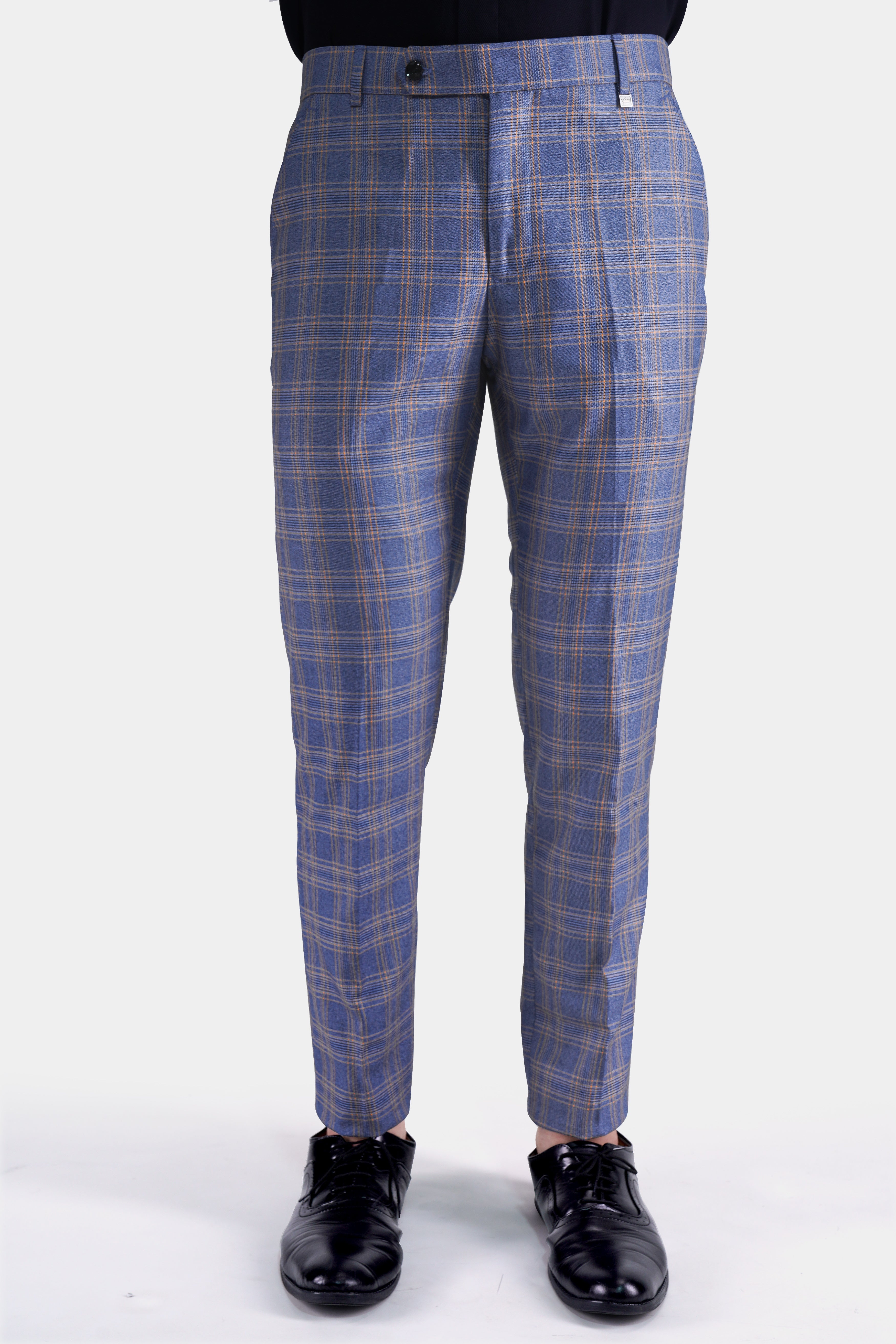 Waikawa Blue Plaid Wool Rich Pant T2764-28, T2764-30, T2764-32, T2764-34, T2764-36, T2764-38, T2764-40, T2764-42, T2764-44