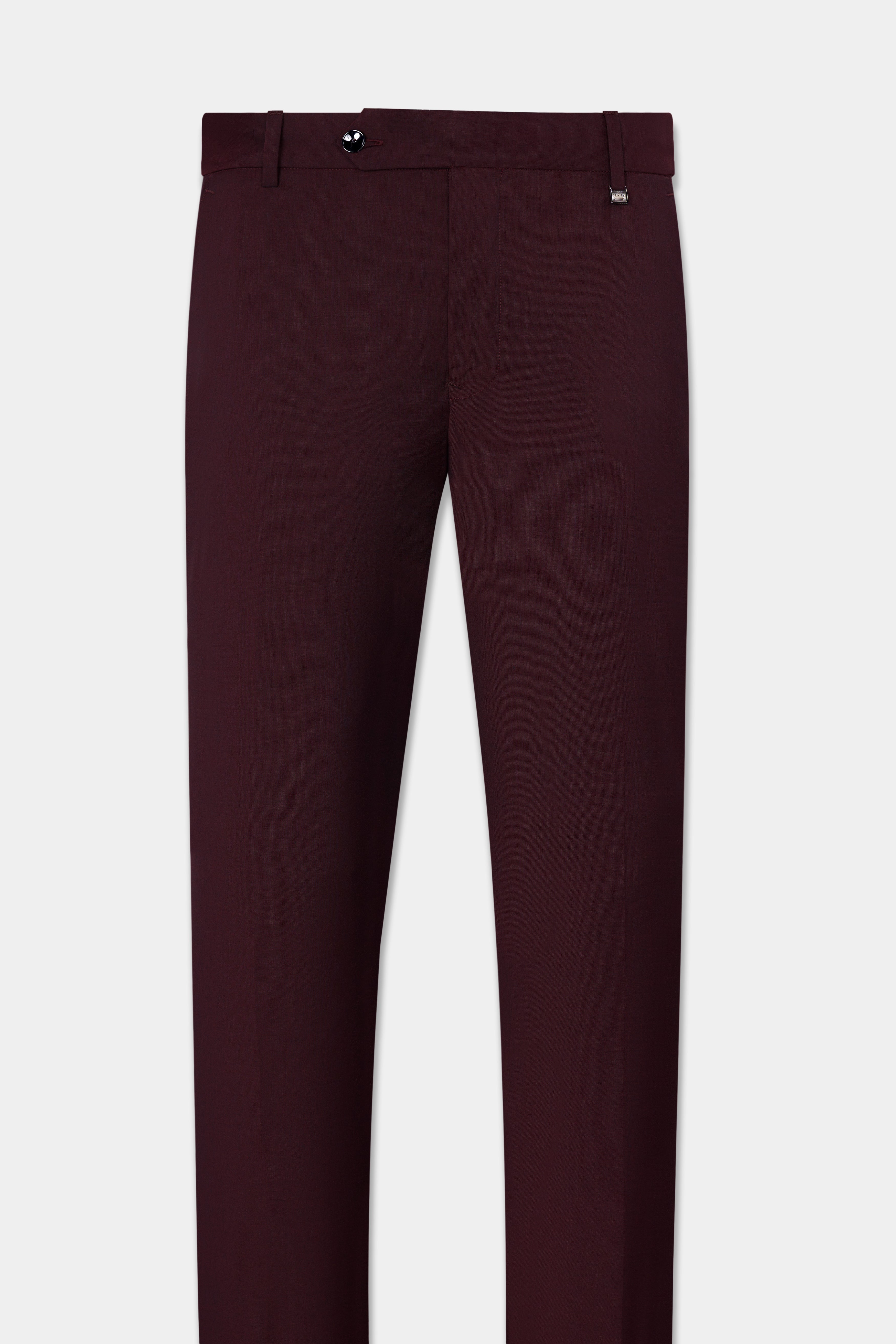 Umber Maroon Wool Rich Pant T2823-28, T2823-30, T2823-32, T2823-34, T2823-36, T2823-38, T2823-40, T2823-42, T2823-44