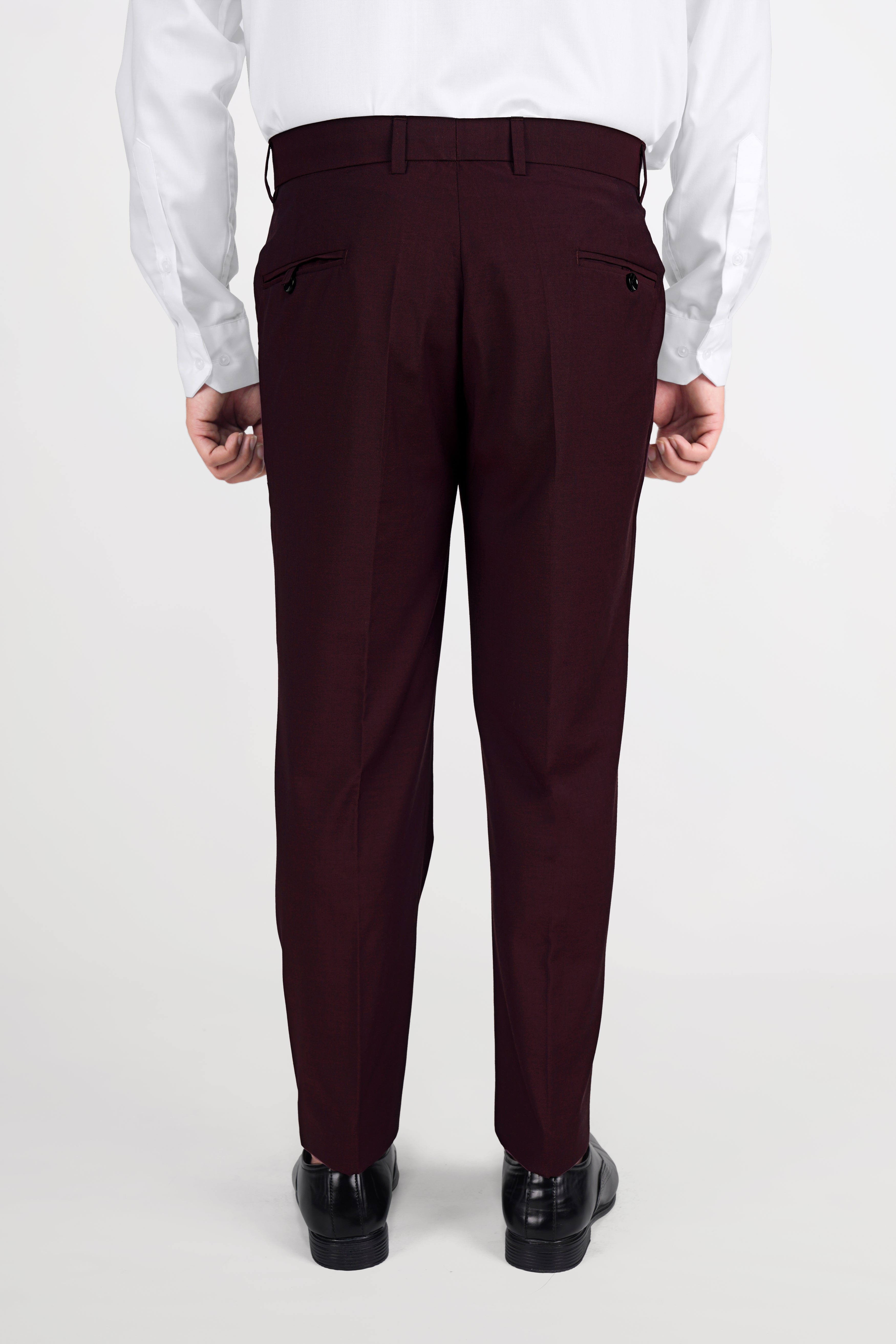 Umber Maroon Wool Rich Pant T2823-28, T2823-30, T2823-32, T2823-34, T2823-36, T2823-38, T2823-40, T2823-42, T2823-44