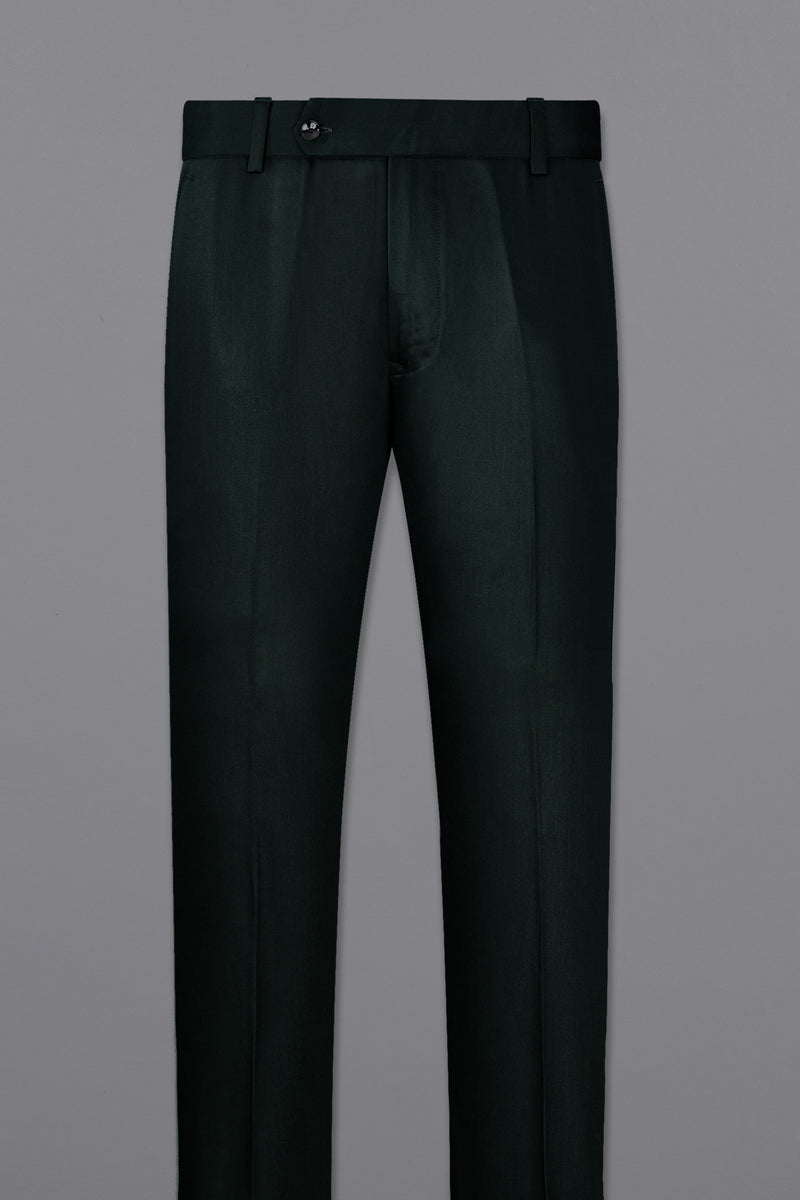 JUNIPER GREEN SUBTLE SHEEN TROUSER