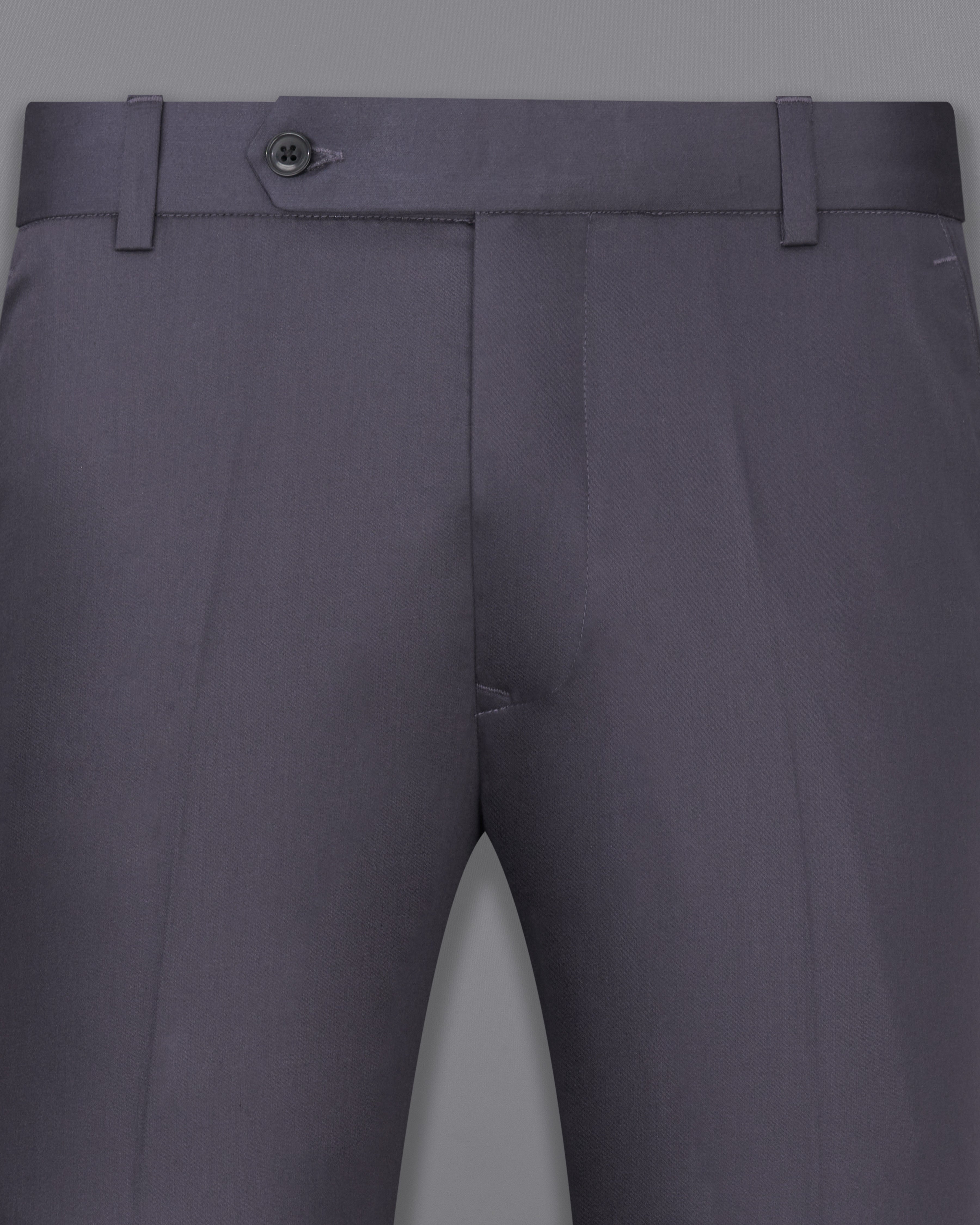 Porpoise Grey Subtle Sheen Wool Blend pant