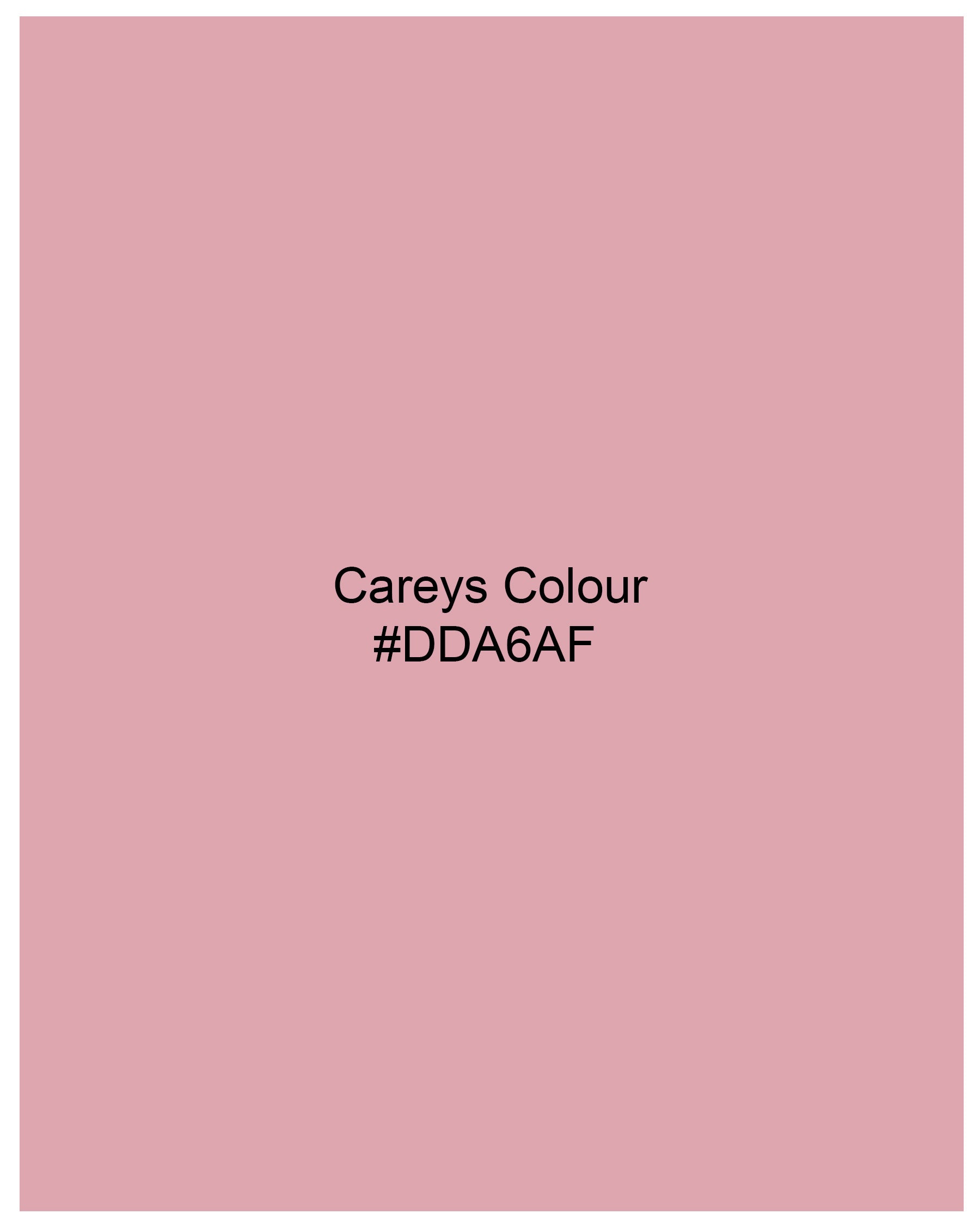 Careys Pink Paisley Jacquard Tie with Pocket Square TP038