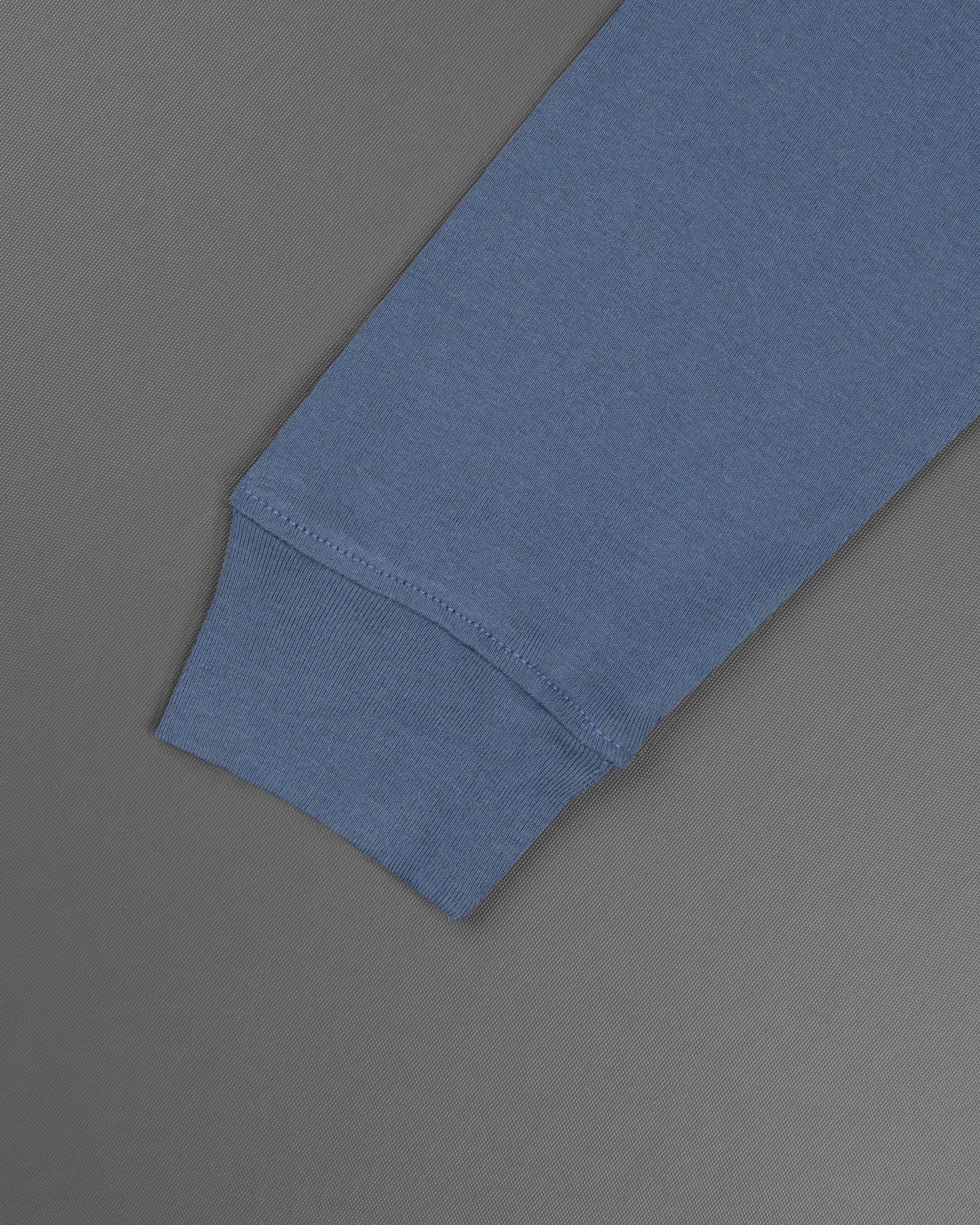 Chambray Blue Full Sleeve Premium Cotton Jersey Sweatshirt TS439-S, TS439-M, TS439-L, TS439-XL, TS439-XXL