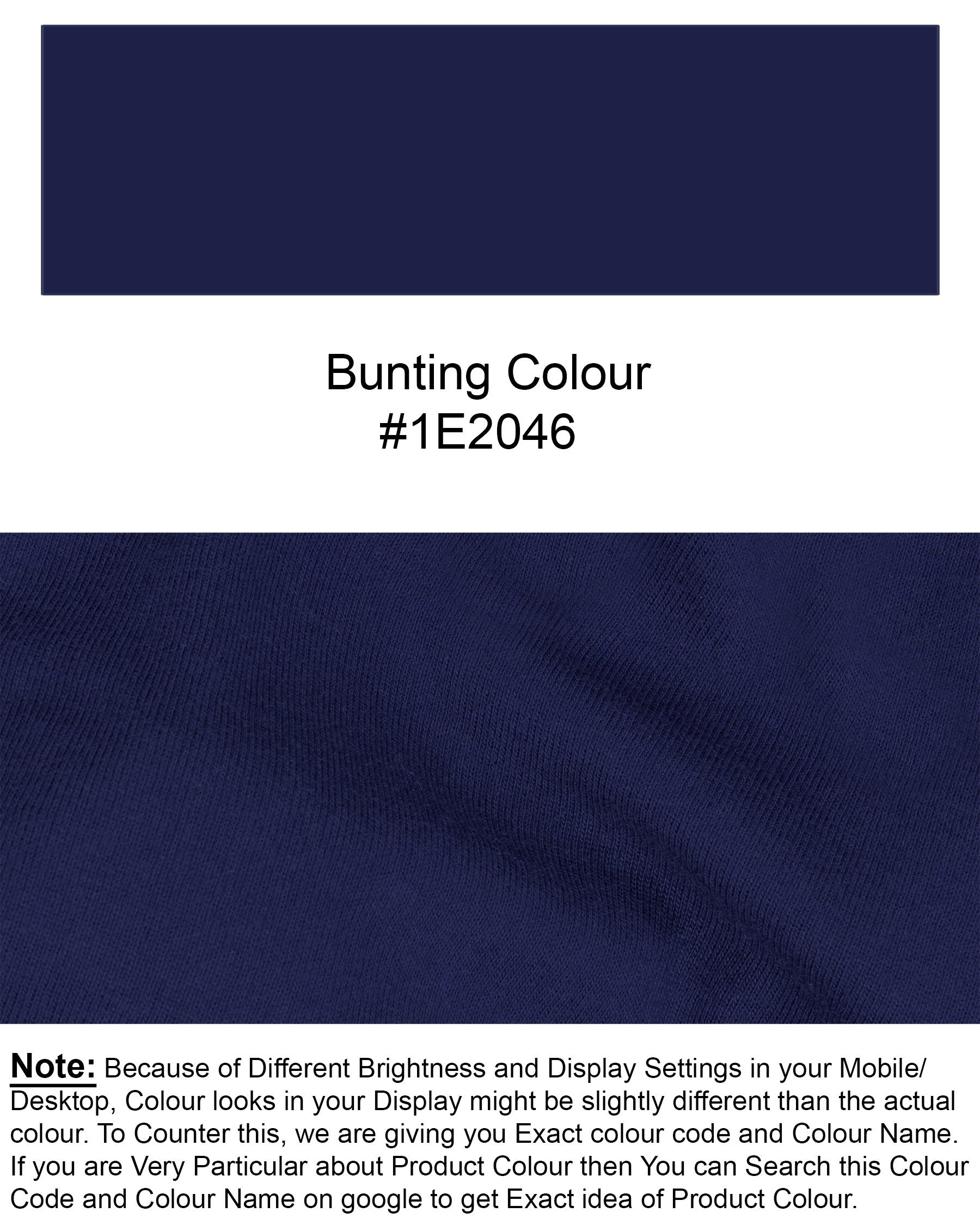 Bunting Blue Full Sleeve Super Soft Premium Cotton Sweatshirt TS456-S, TS456-M, TS456-L, TS456-XL, TS456-XXL