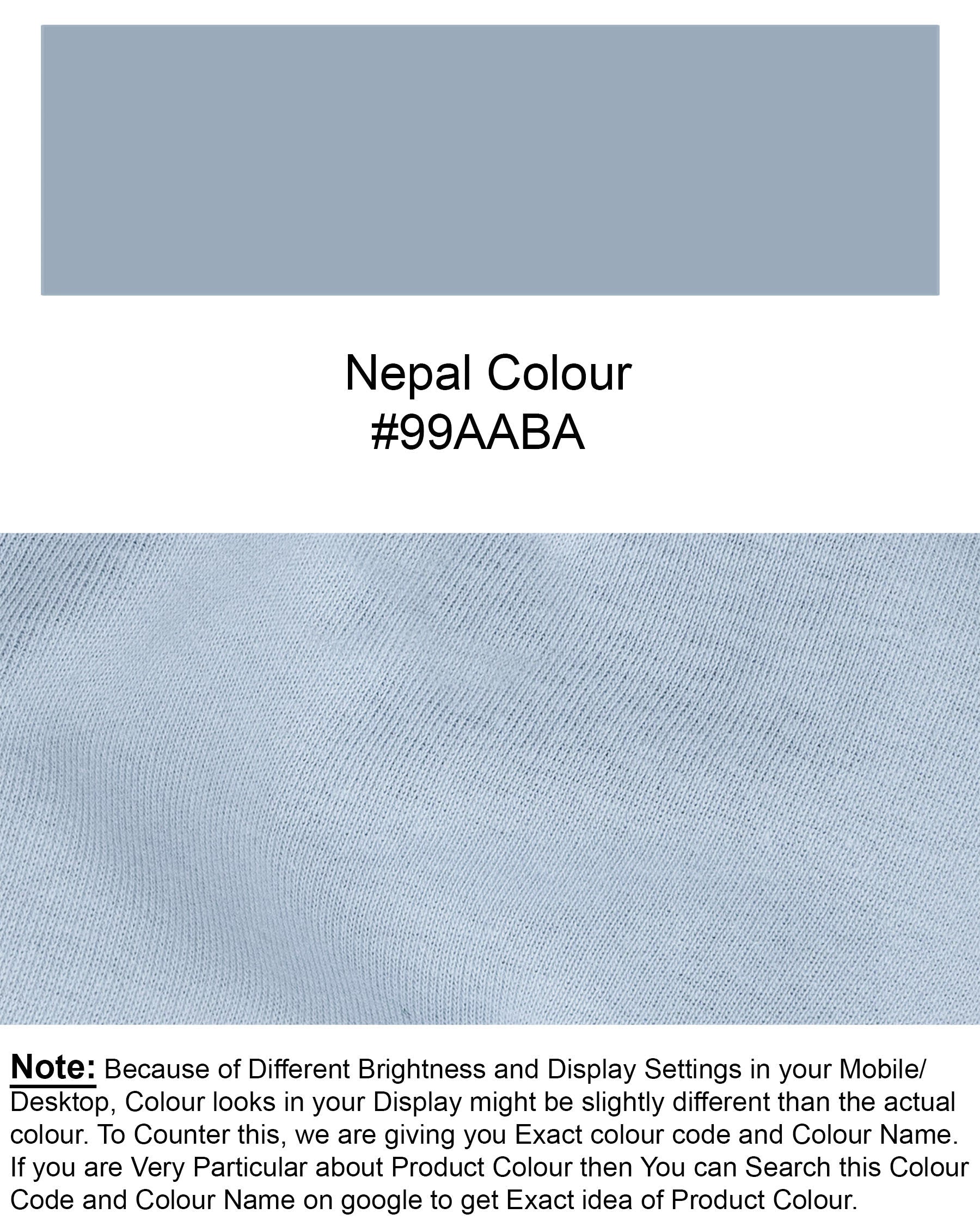 Nepal Blue Full Sleeve Super Soft Premium Cotton Sweatshirt TS466-S, TS466-M, TS466-L, TS466-XL, TS466-XXL