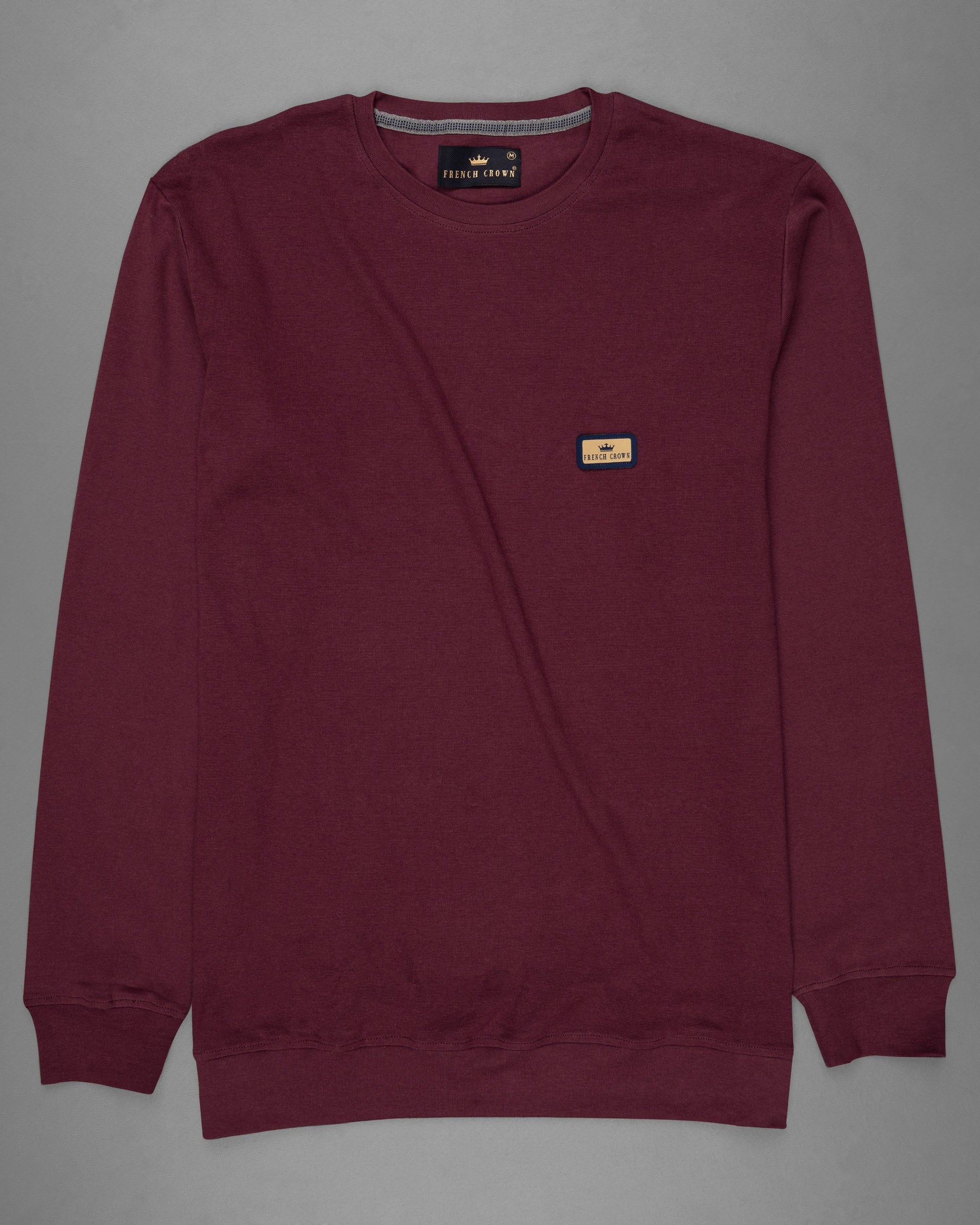 Bordeaux Full Sleeve Premium Cotton Jersey Sweatshirt TS475-S, TS475-M, TS475-L, TS475-XL, TS475-XXL