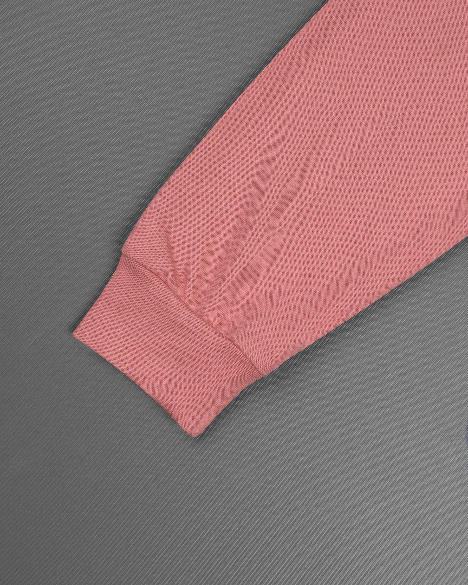 Wewak Pink Dobby Textured Pique Sweatshirt TS520-S, TS520-M, TS520-L, TS520-XL, TS520-XXL