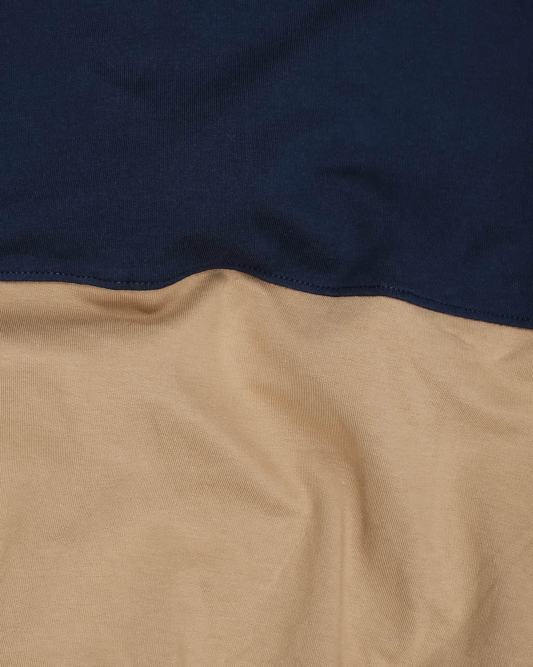 Cameo Light Brown and Ebony Blue Polo Zipper Sweatshirt TS577-S, TS577-M, TS577-L, TS577-XL, TS577-XXL, TS577-3XL, TS577-4XL