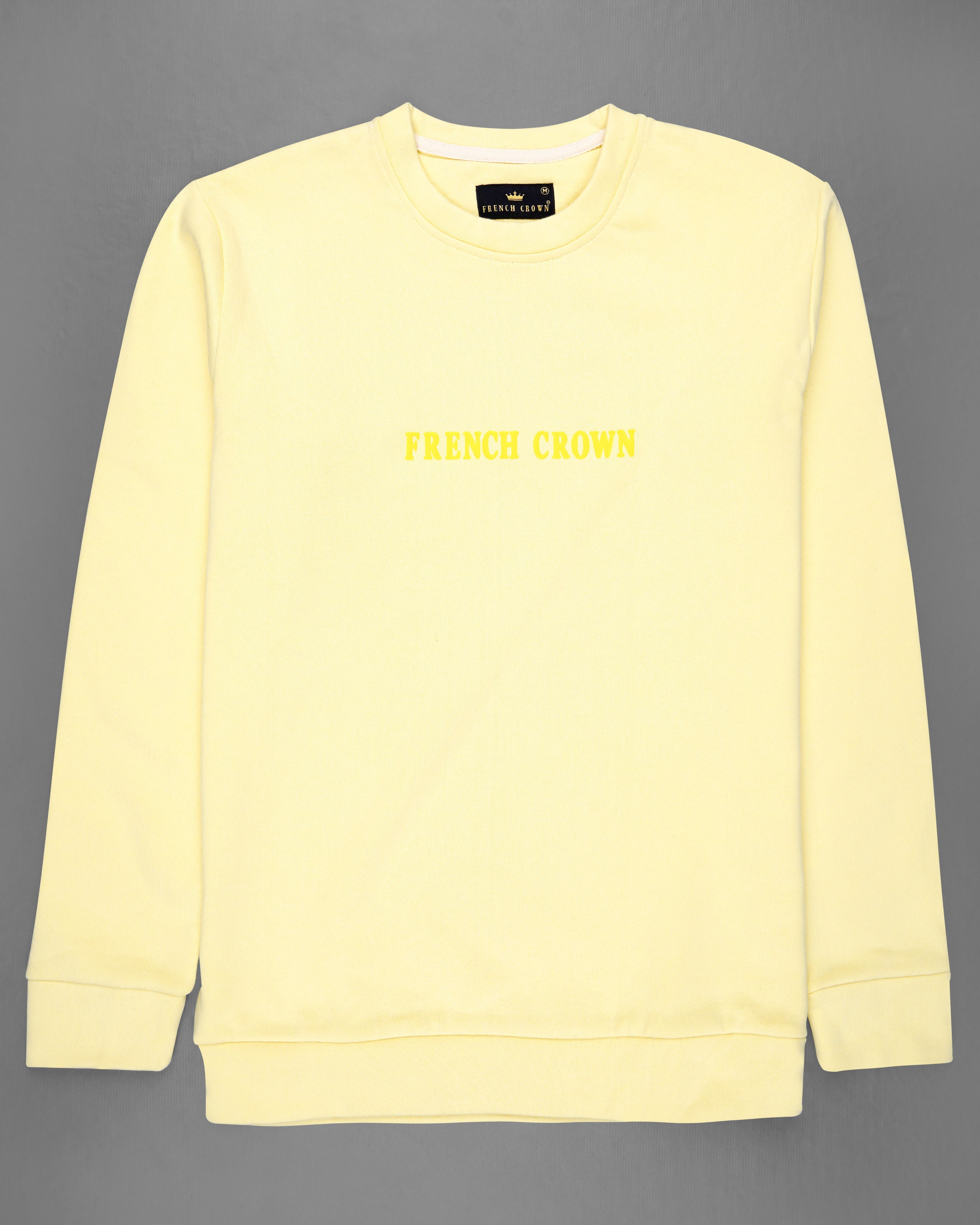 Colonial Yellow Full Sleeve Premium Cotton Heavyweight Sweatshirt 
TS617-C, TS617-M, TS617-L, TS617-XL, TS617-XXL, TS617-3XL, TS617-4XL