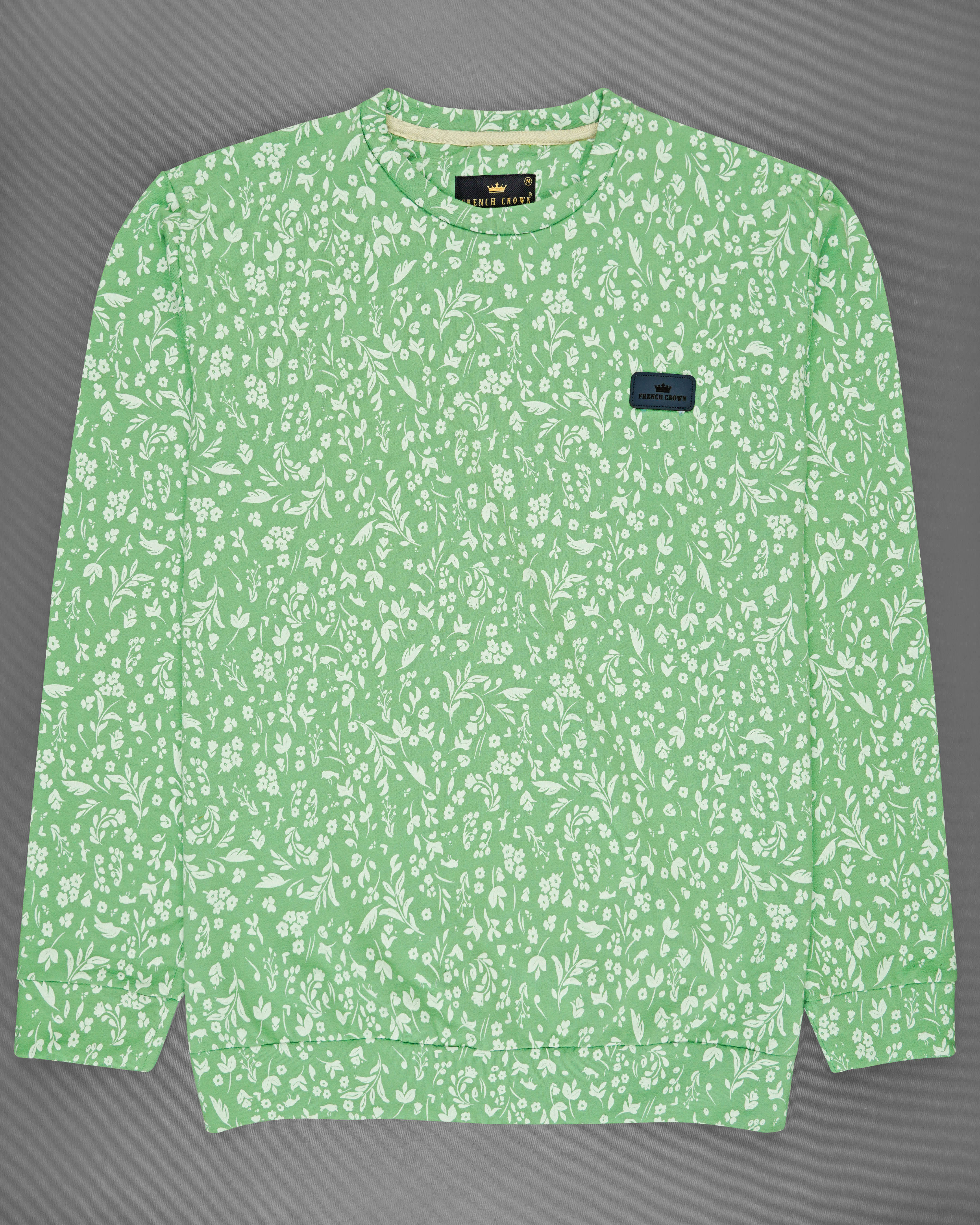 Mantis Green Ditsy Printed Full Sleeve Premium Cotton Jersey Sweatshirt 

TS618-M, TS618-M, TS618-R, TS618-XL, TS618-XXL, TS618-3XL, TS618-4XL