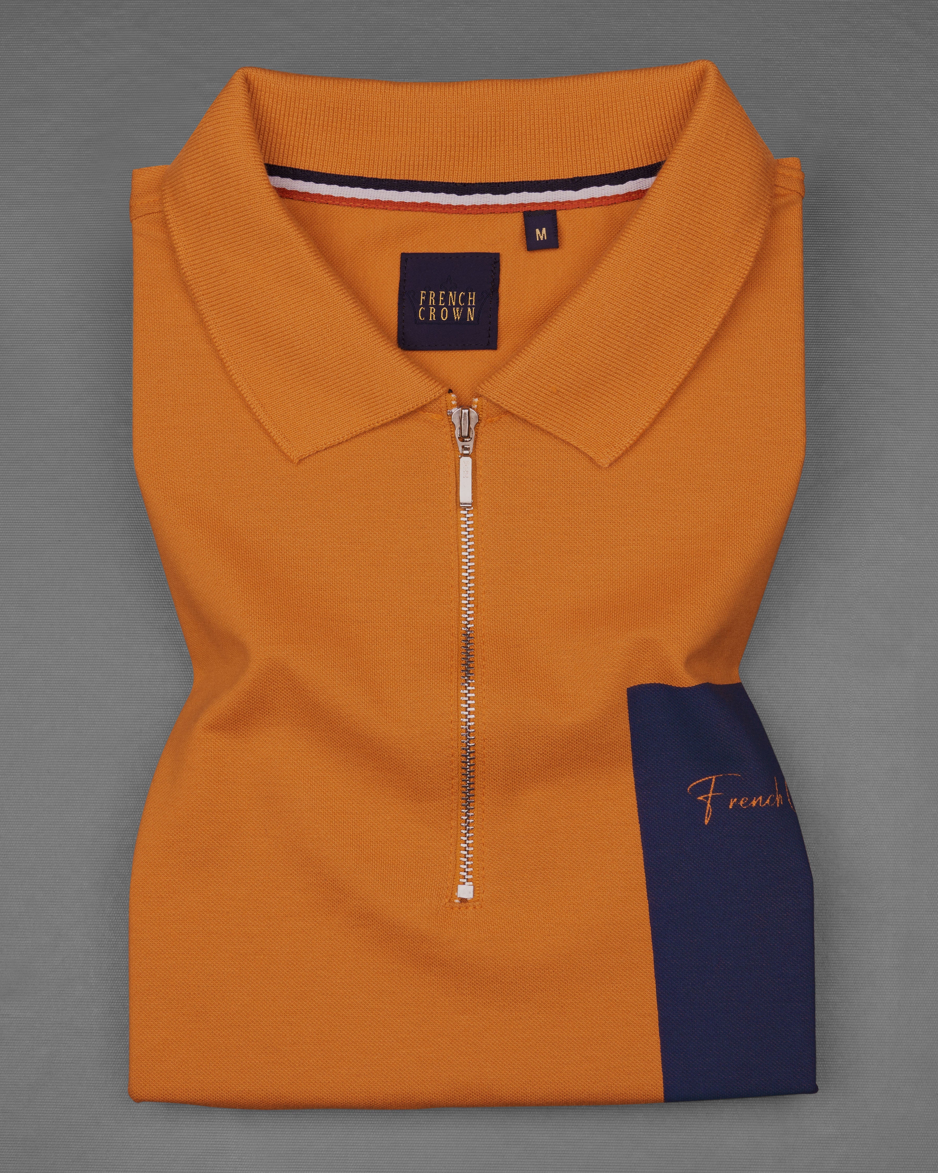 Orche Orange Organic Cotton Mercerised Pique Polo