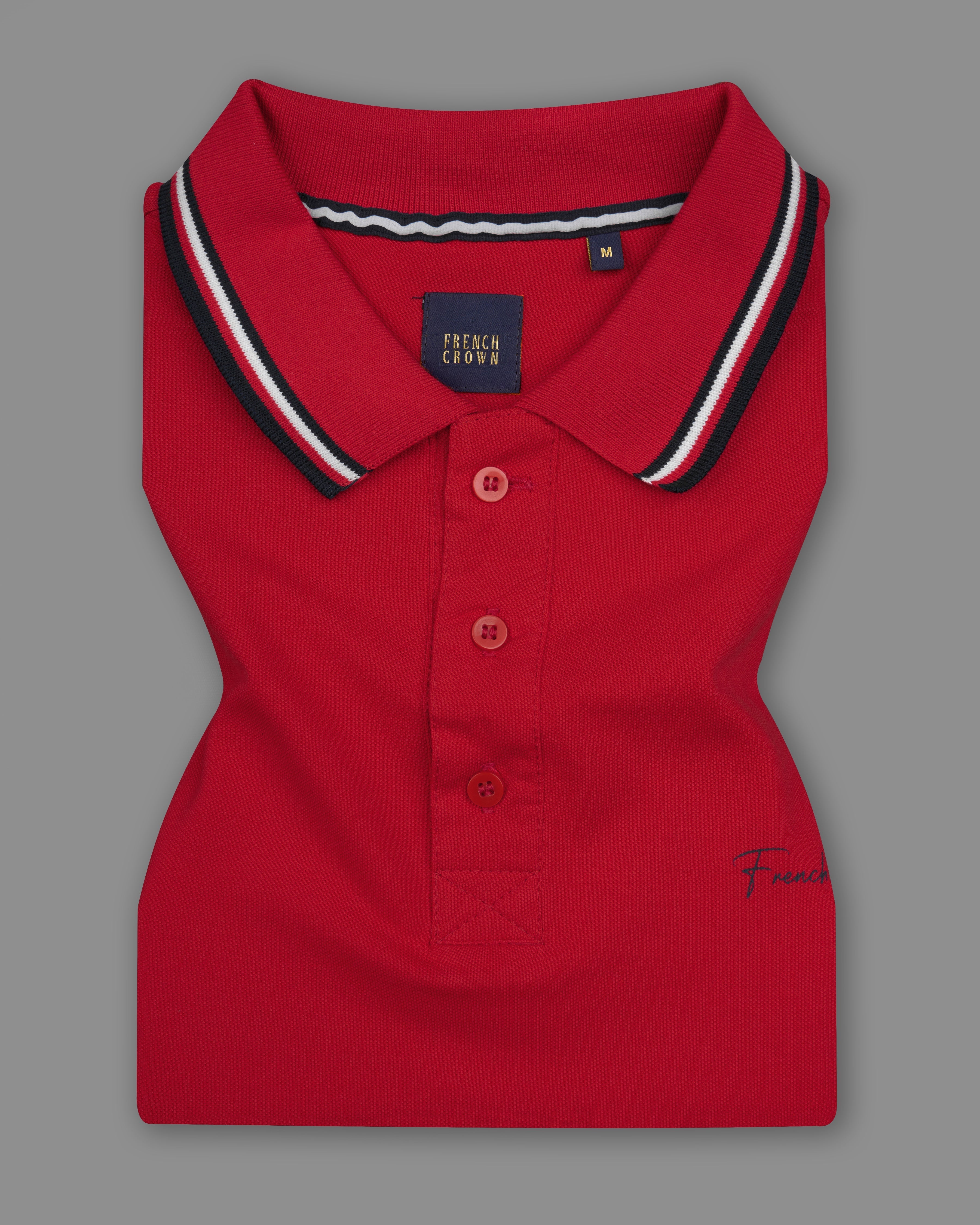 Tabasco Red Organic Cotton Pique Polo TS855-S, TS855-M, TS855-L, TS855-XL, TS855-XXL