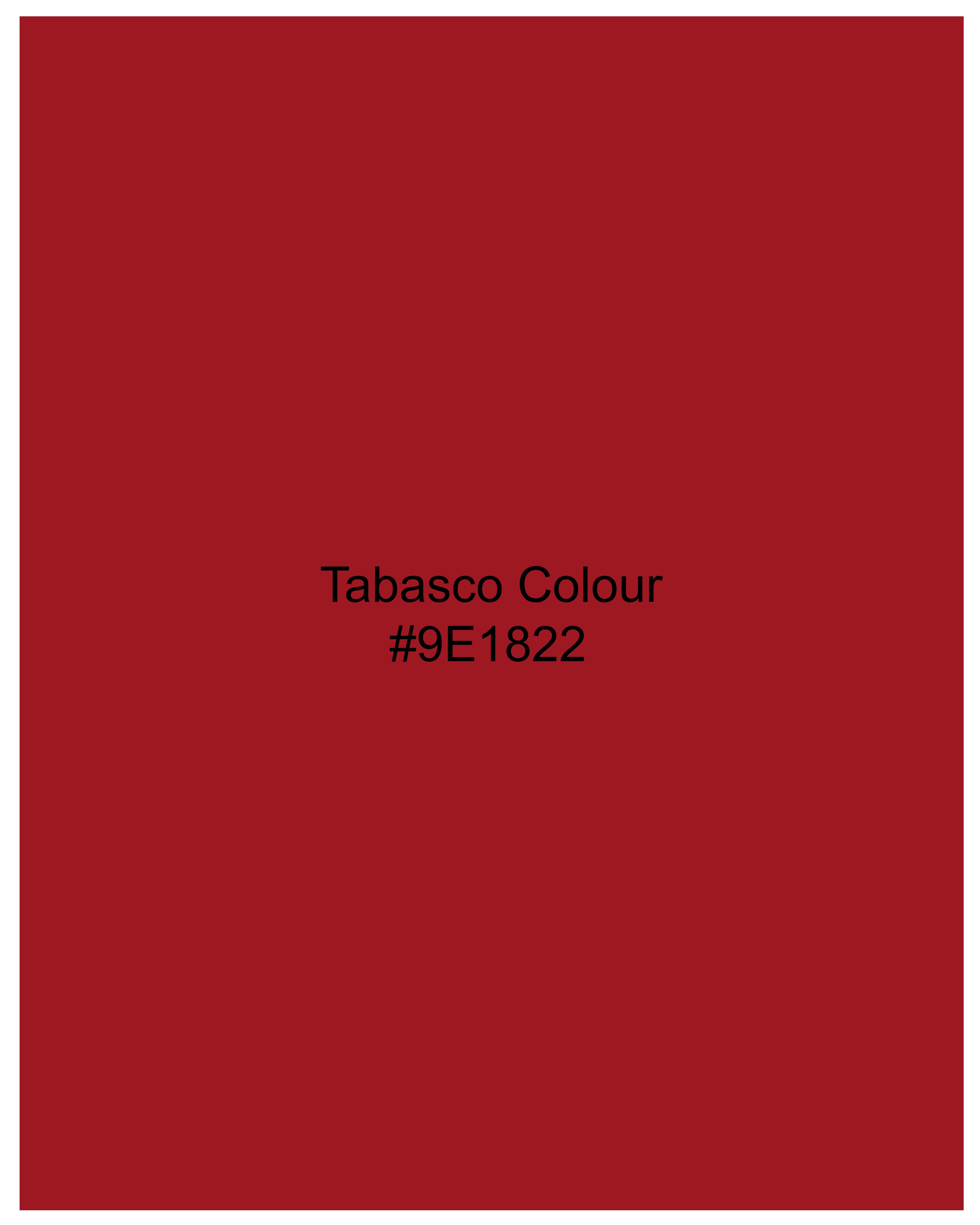 Tabasco Red Organic Cotton Pique Polo TS855-S, TS855-M, TS855-L, TS855-XL, TS855-XXL