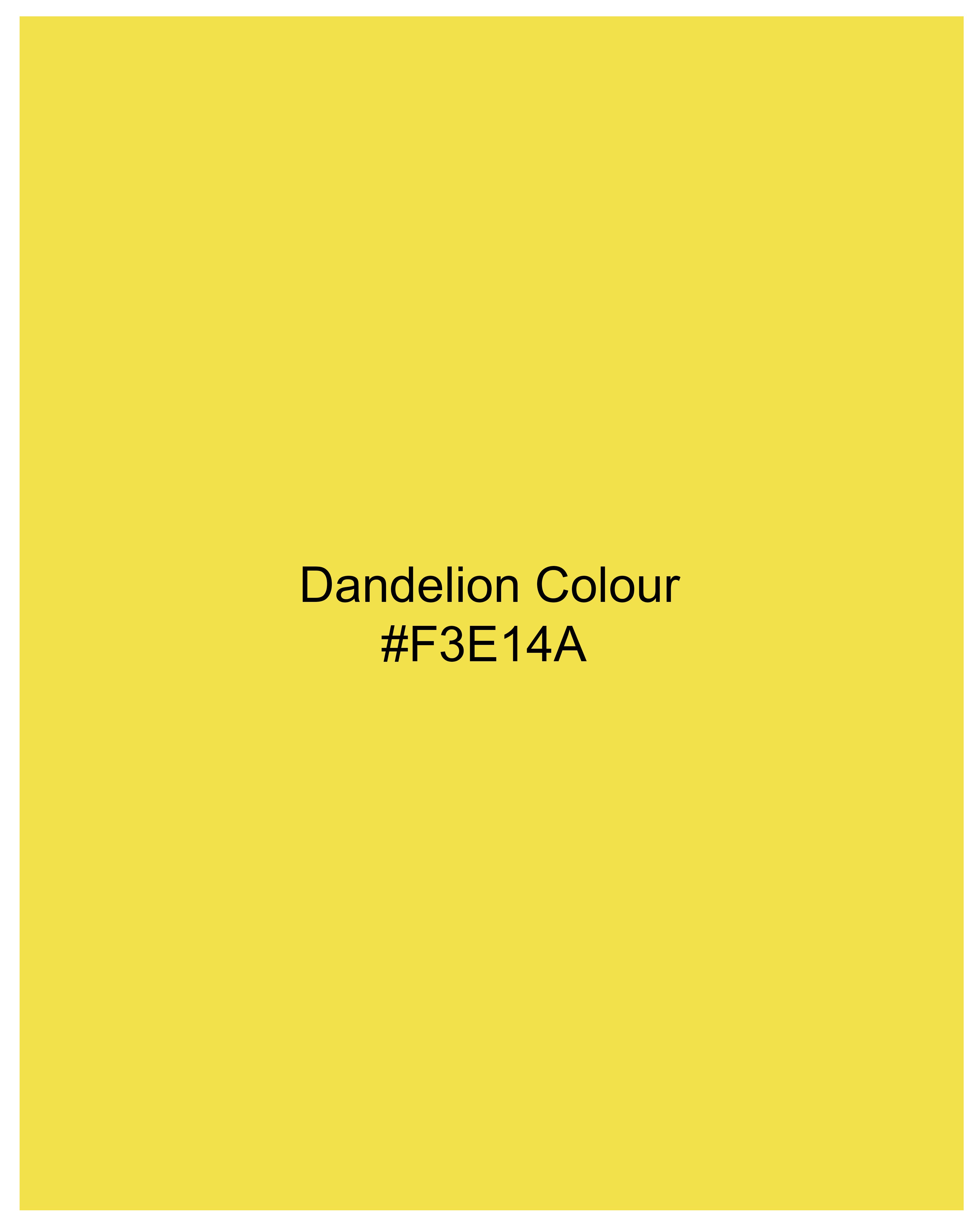 Dandelion Yellow Organic Cotton Pique Polo TS858-S, TS858-M, TS858-L, TS858-XL, TS858-XXL