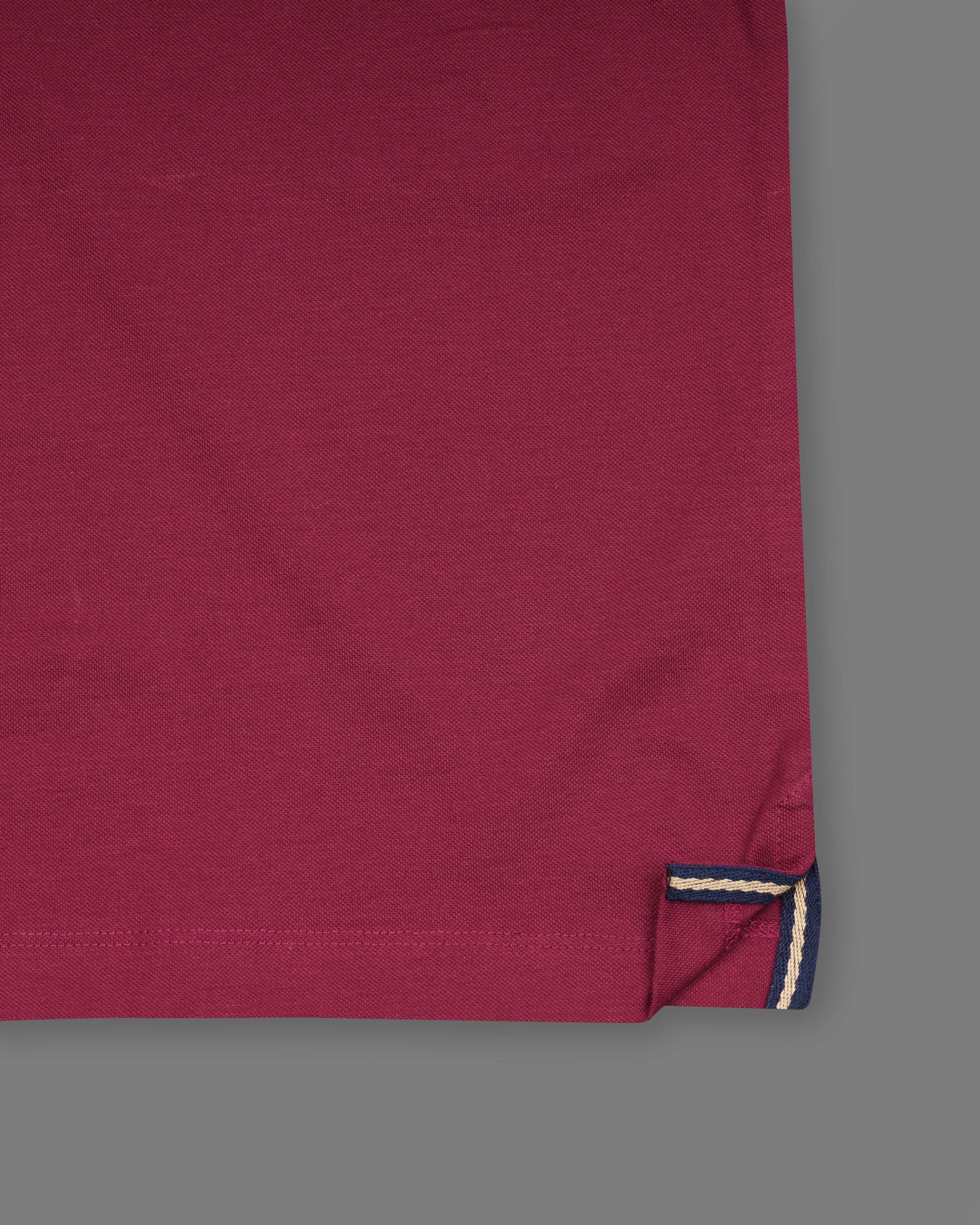 Cordovan Maroon Organic Cotton Pique Polo TS860-S, TS860-M, TS860-L, TS860-XL, TS860-XXL