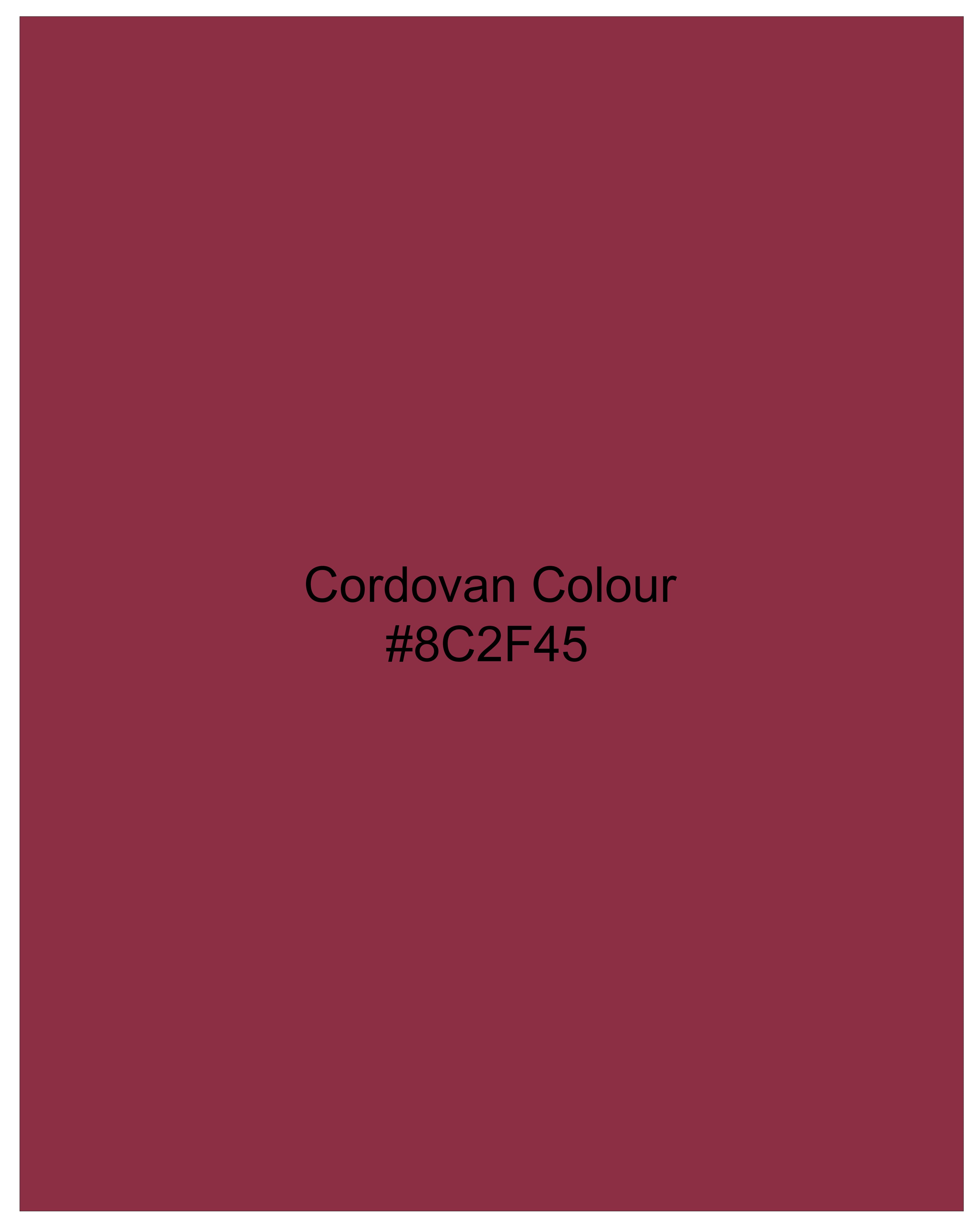 Cordovan Maroon Organic Cotton Pique Polo TS860-S, TS860-M, TS860-L, TS860-XL, TS860-XXL