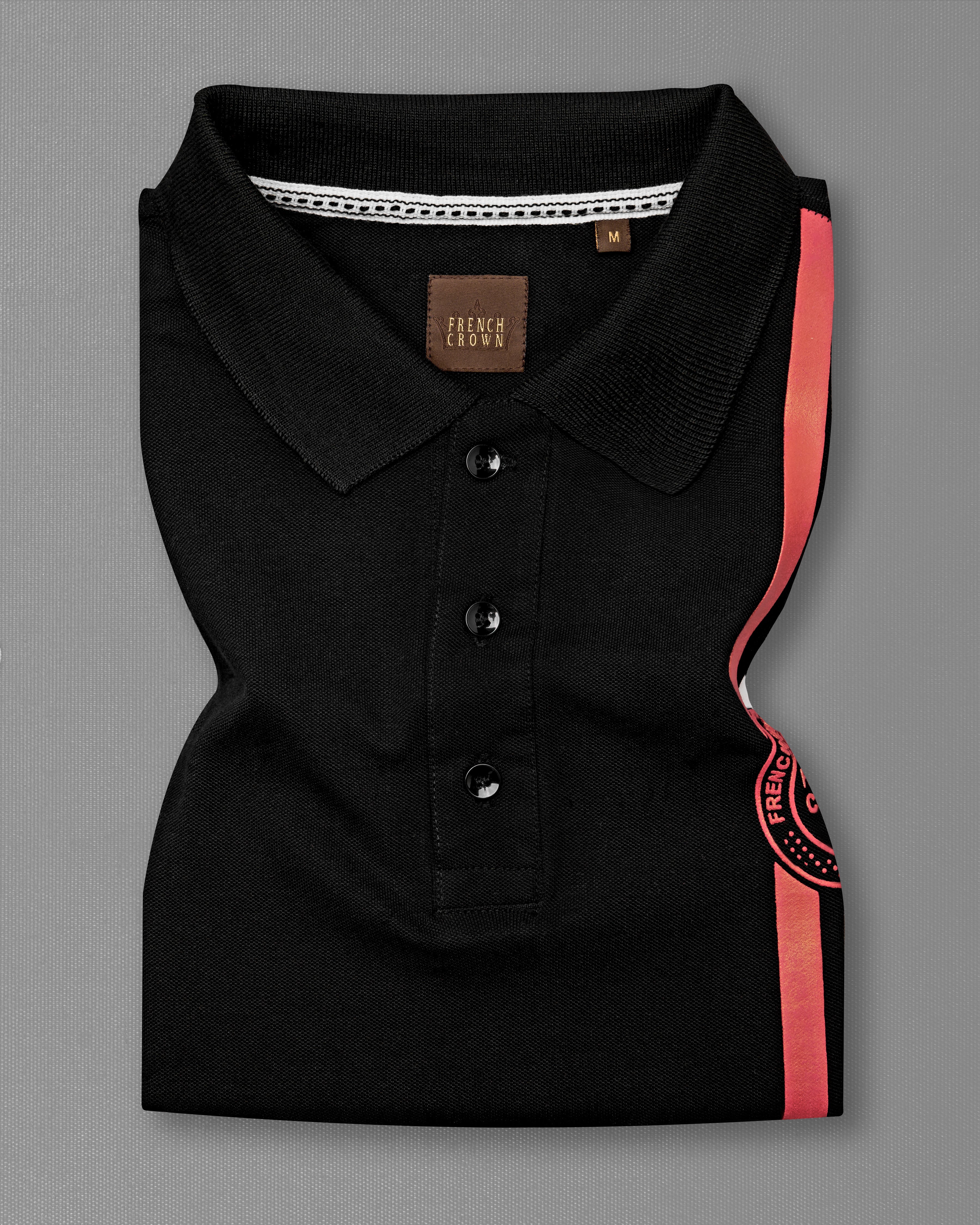 Jade Black Mercerised Pique Polo TS877-S, TS877-M, TS877-L, TS877-XL, TS877-XXL 