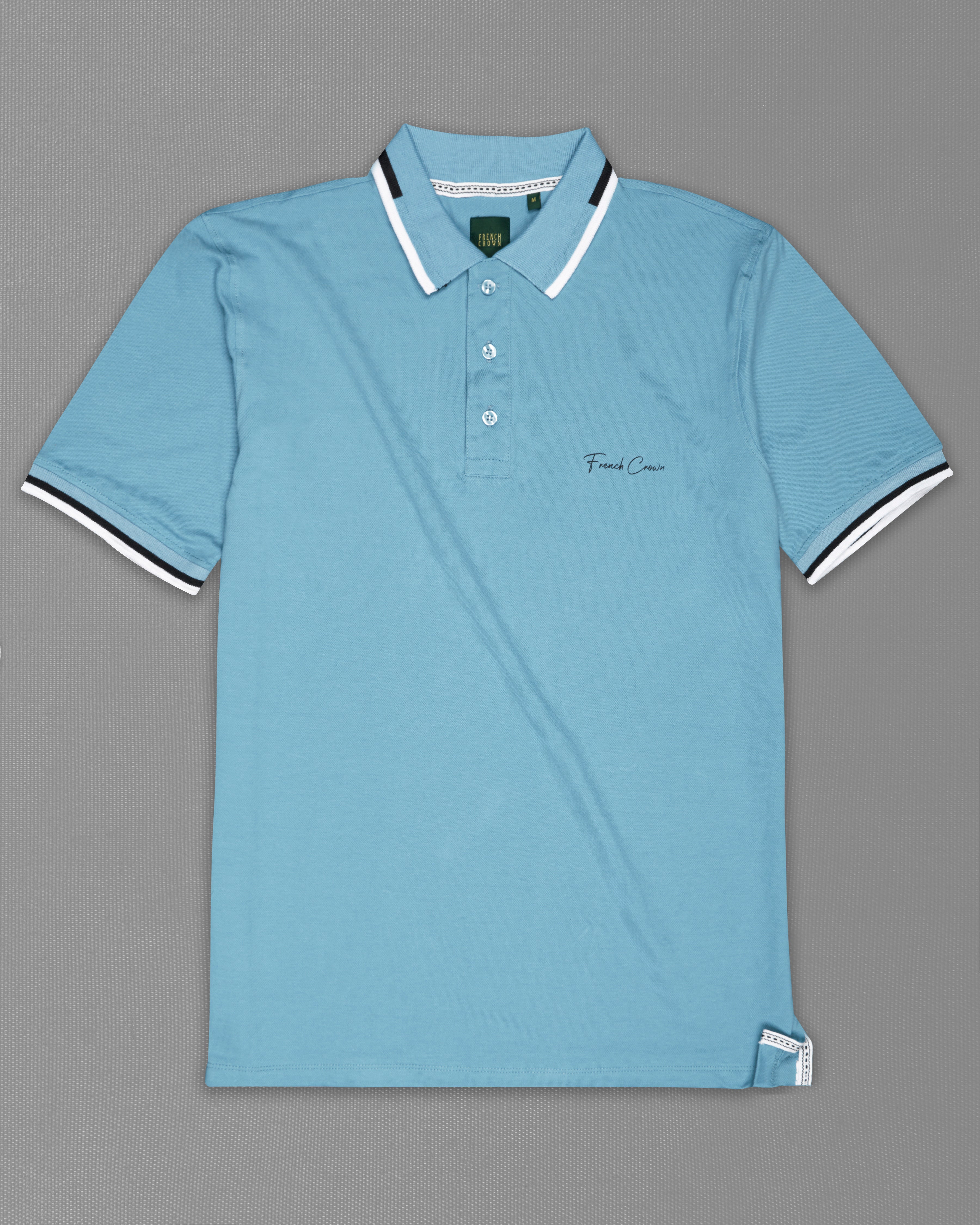 Glacier Blue Mercerised Pique Polo TS878-S, TS878-M, TS878-L, TS878-XL, TS878-XXL