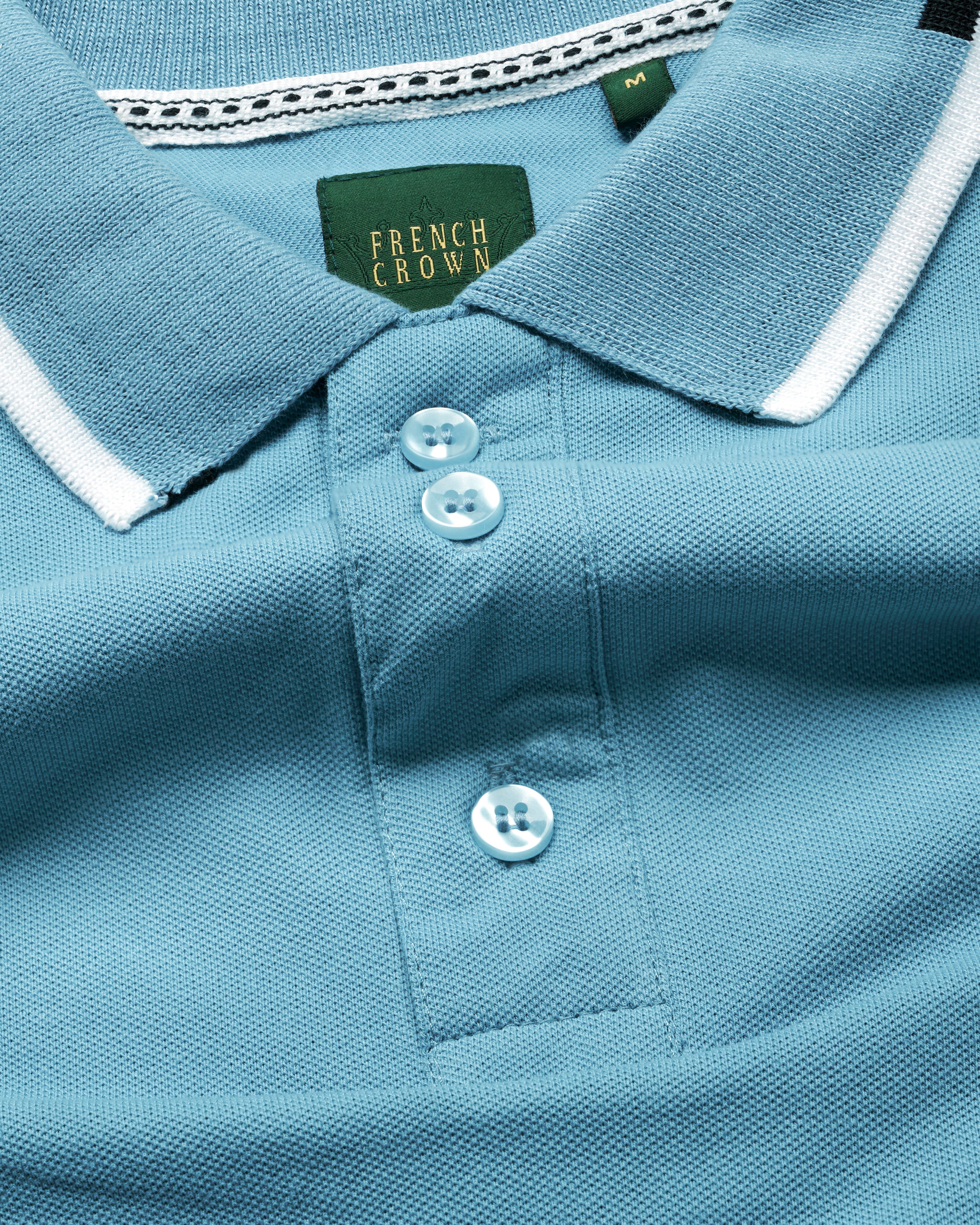 Glacier Blue Mercerised Pique Polo TS878-S, TS878-M, TS878-L, TS878-XL, TS878-XXL